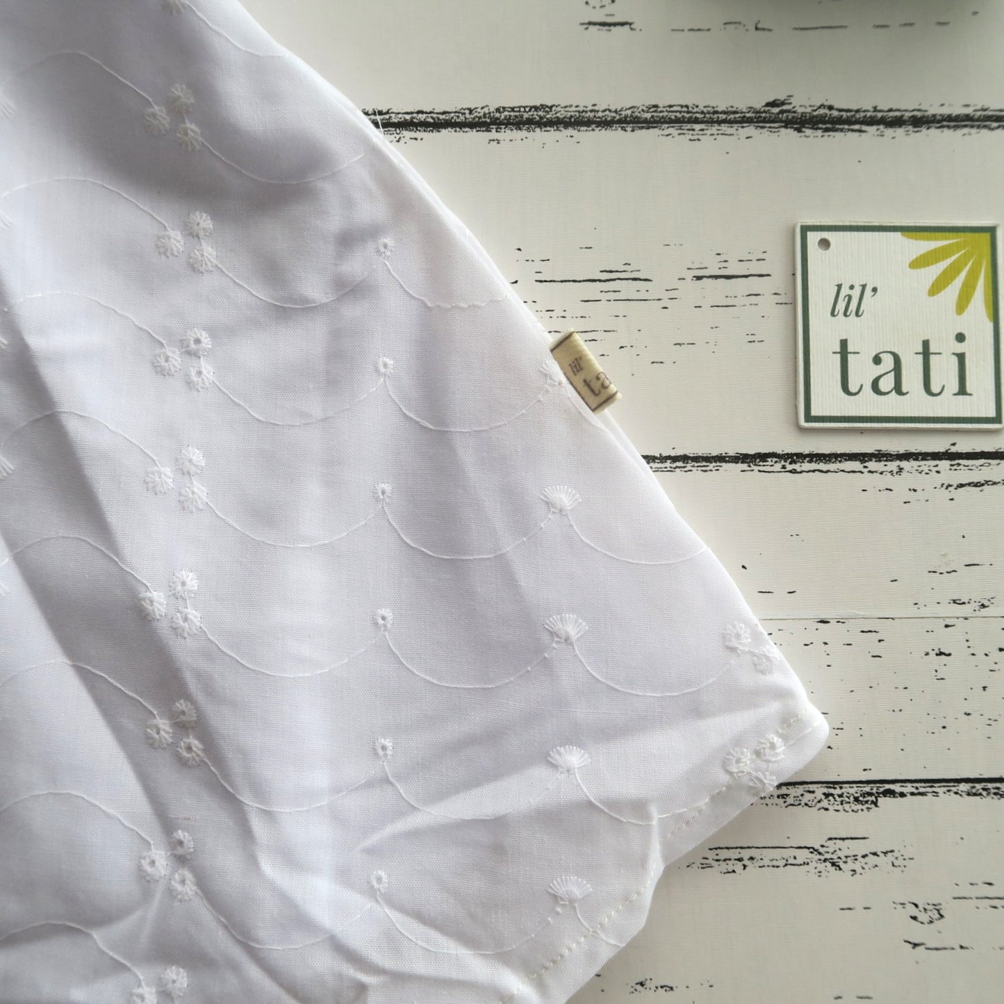 Blossom Dress in White Eyelet