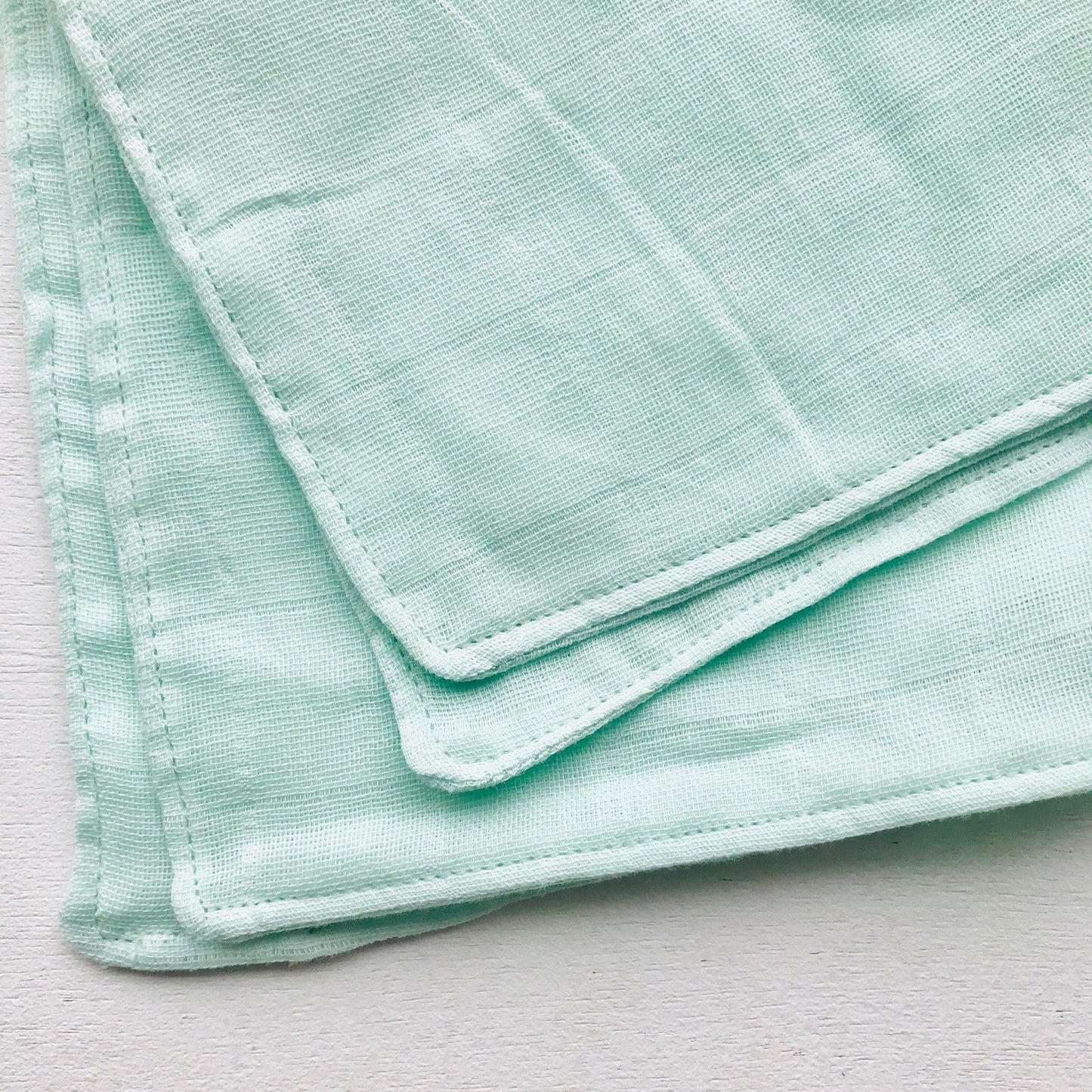 Organic Muslin Baby Essential Set - Mint - Lil' Tati