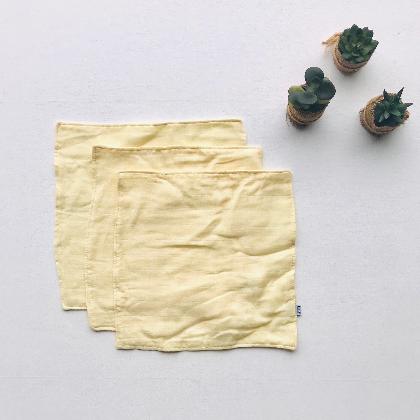 Organic Muslin Baby Essential Set - Yellow - Lil' Tati