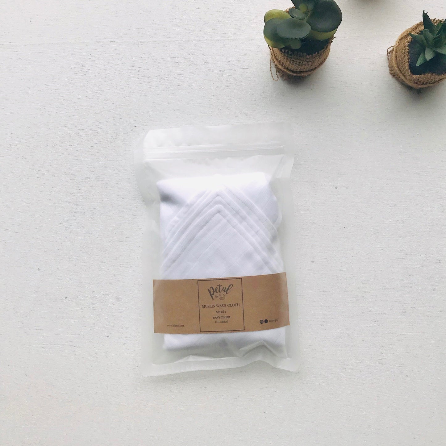 Organic Muslin Wash Cloth - Lil' Tati