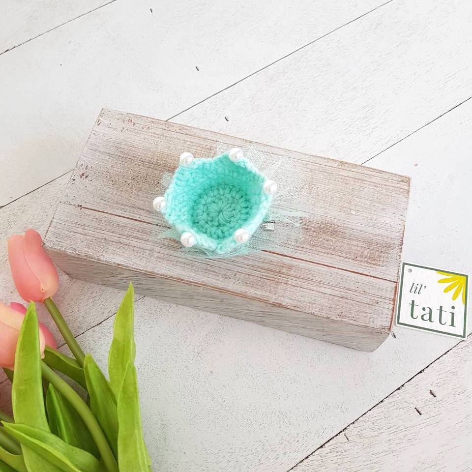 Crochet Crown Clips - Lil' Tati