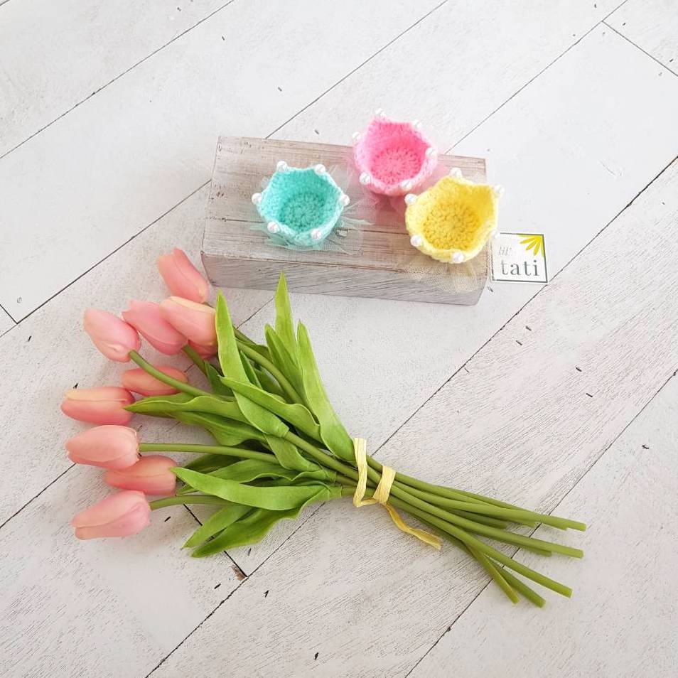 Crochet Crown Clips - Lil' Tati