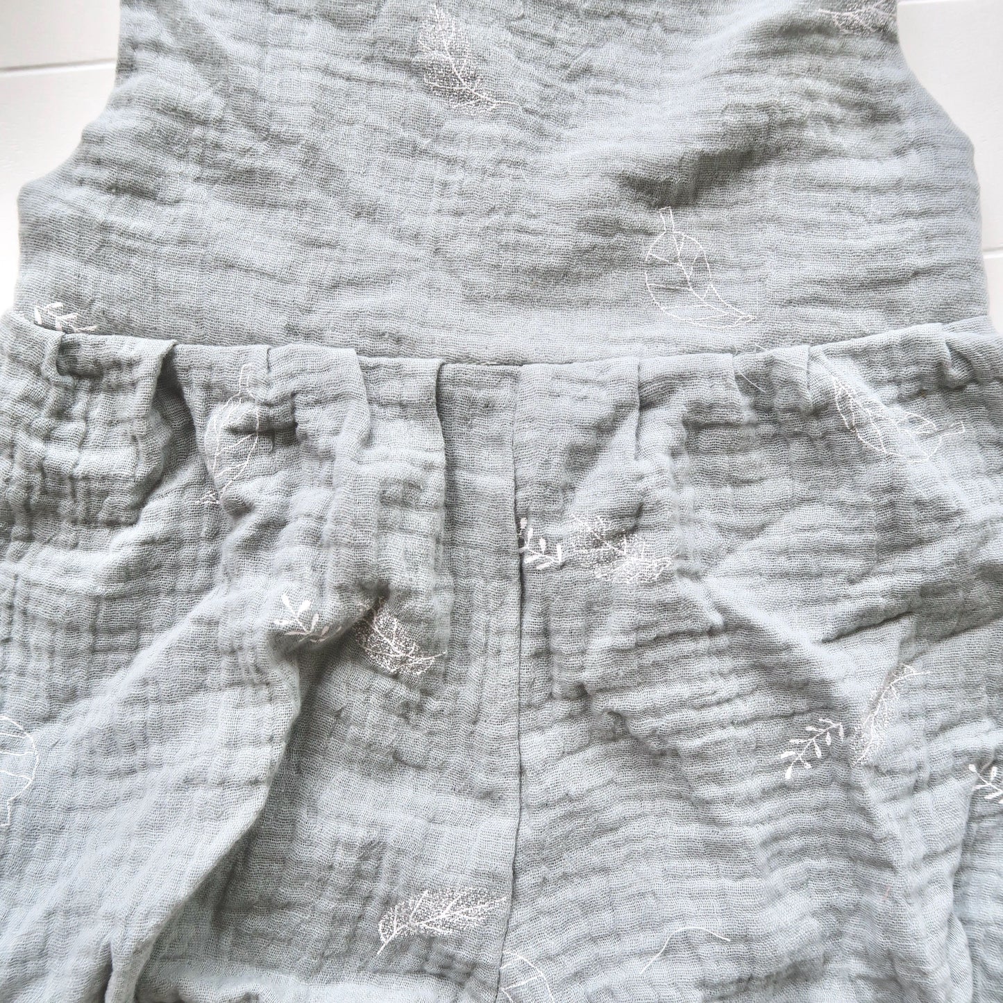 Orchid Playsuit in Crepe - Leafy Sage - Lil' Tati