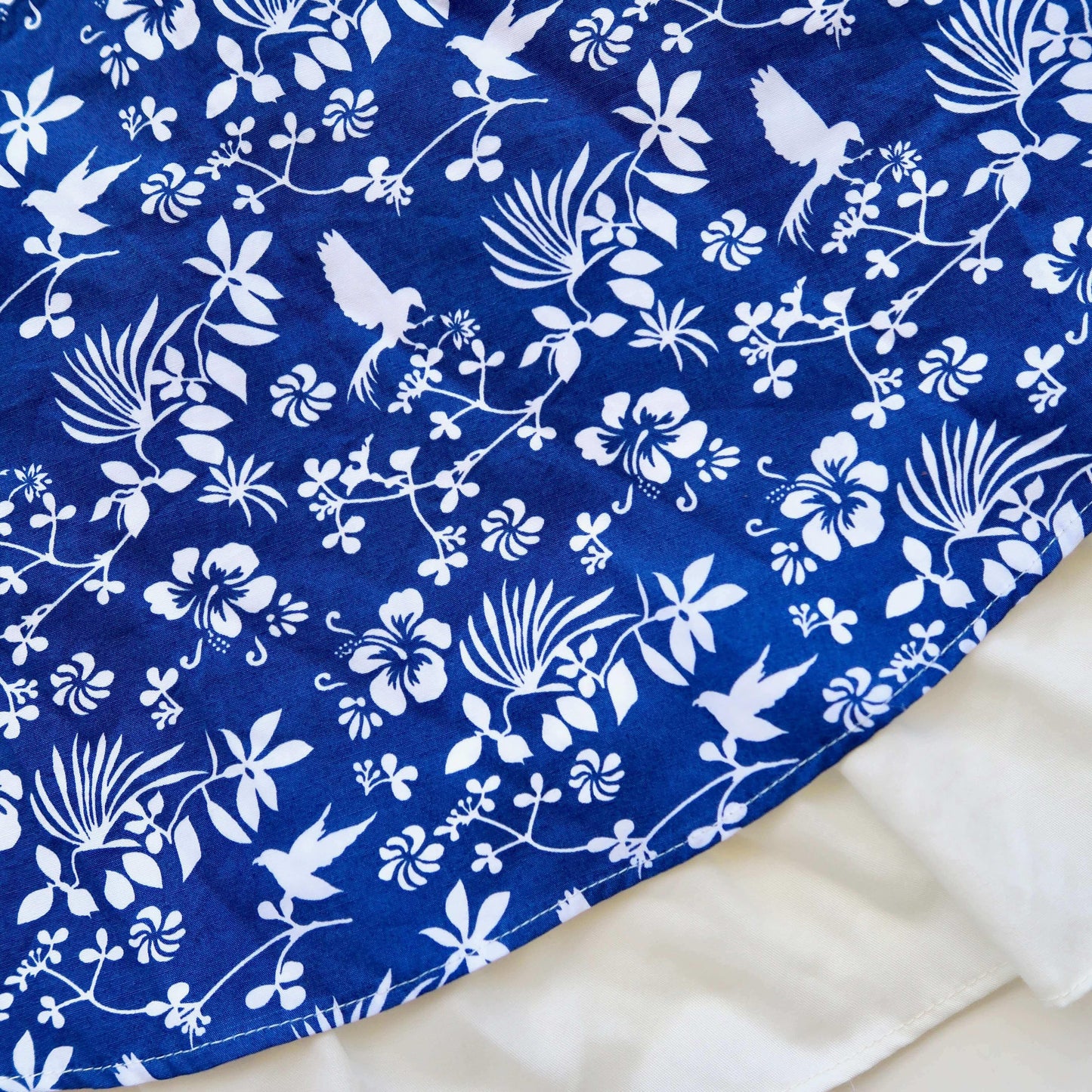 Blossom Dress in Blue Bird Garden Print - Lil' Tati
