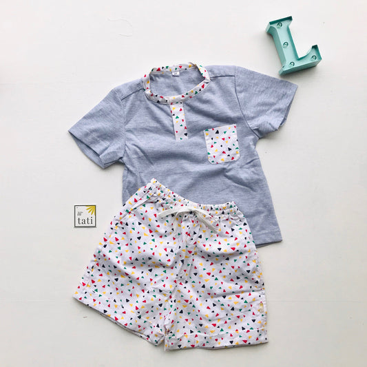 Caper Top & Shorts in Party Popper - Lil' Tati