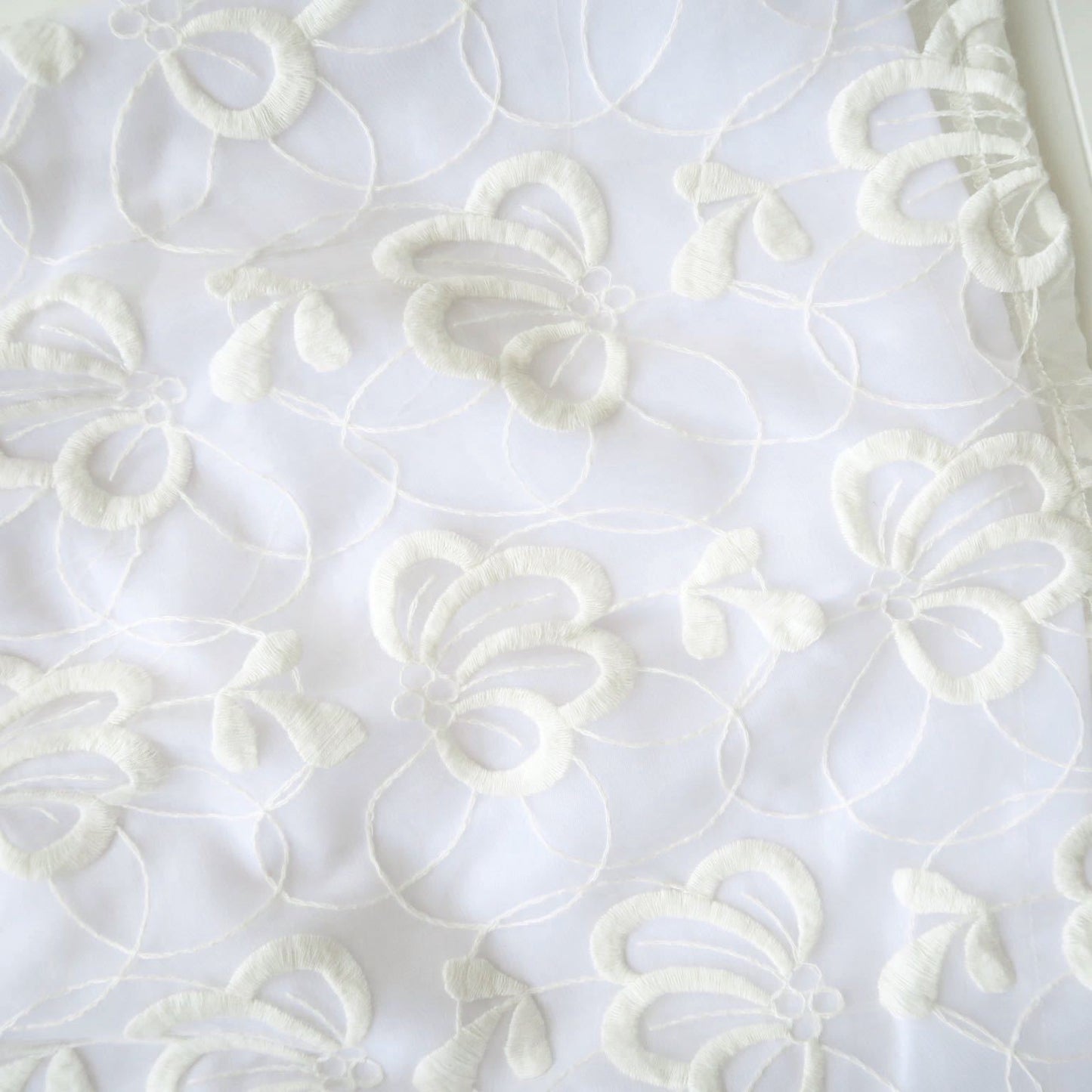 Magnolia Christening Set in Floral Petal Tulle Galaxy White - Lil' Tati