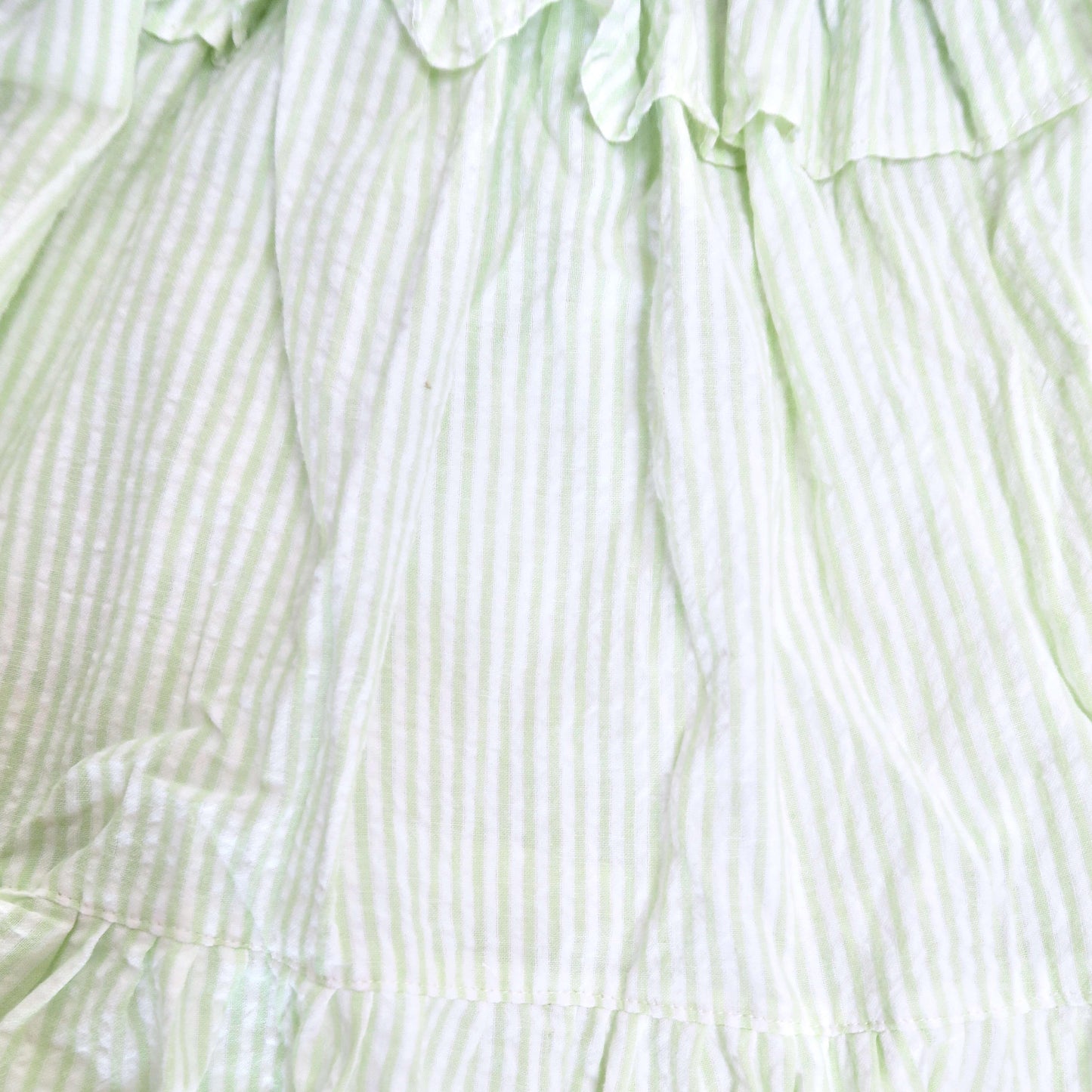 Dahlia Dress in Mint Seersucker - Lil' Tati