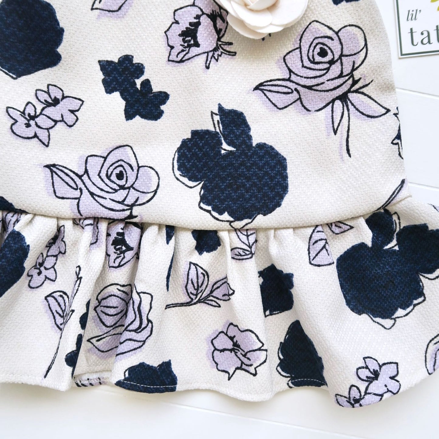 Holly Dress in Purple Flower - Lil' Tati