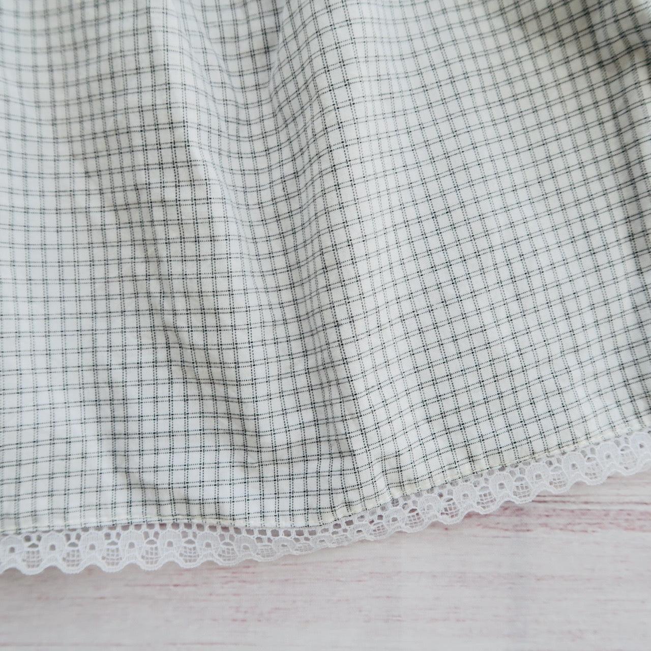Iris Dress in Gray Checkered - Lil' Tati