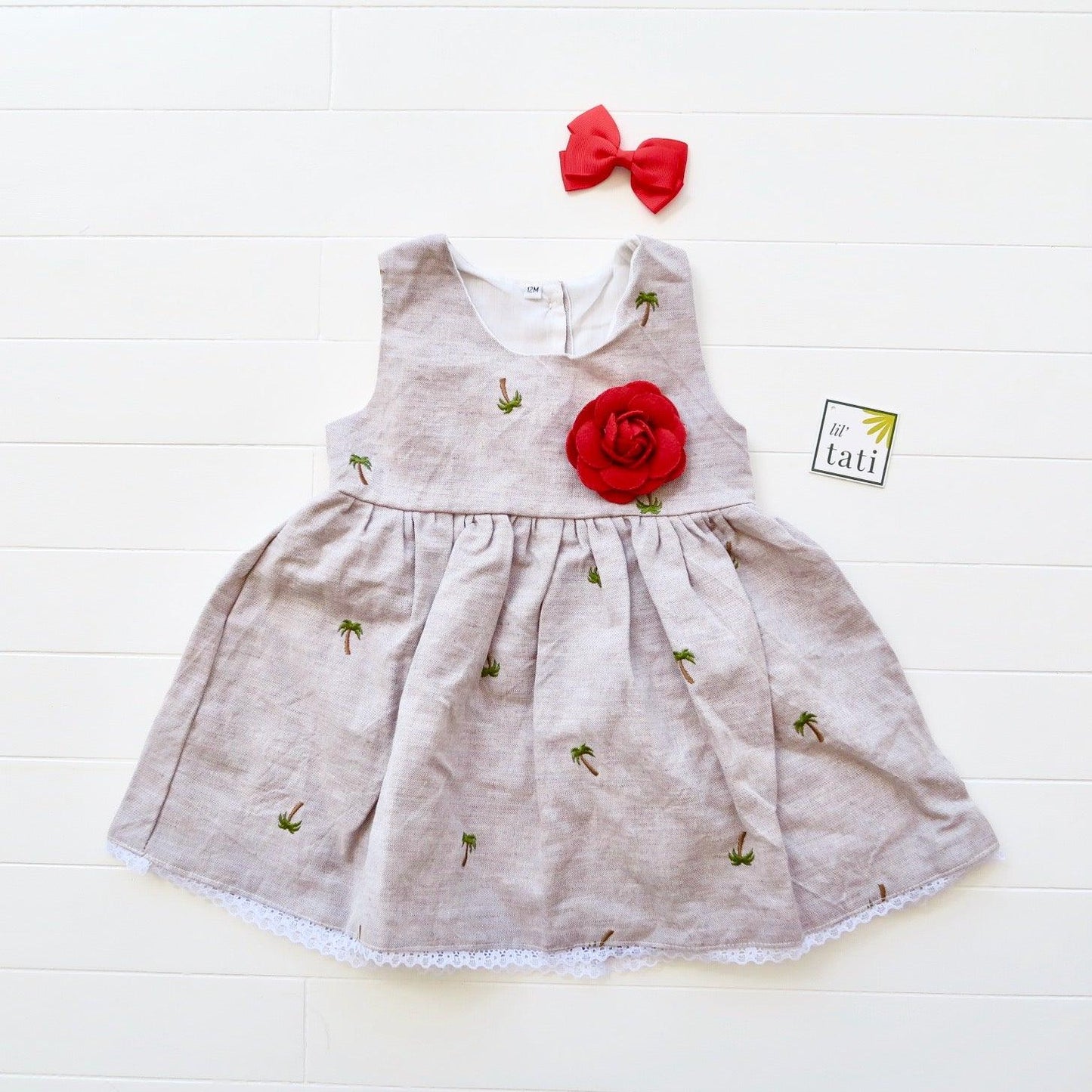 Iris Dress in Kokobop Linen - Lil' Tati