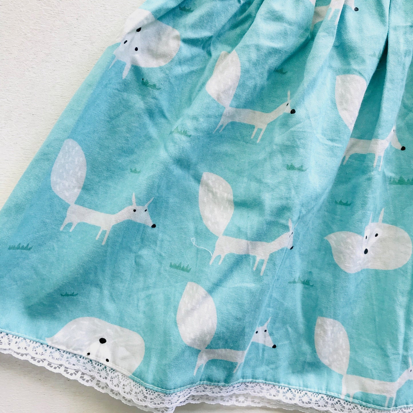 Iris Dress in Mint Fox - Lil' Tati