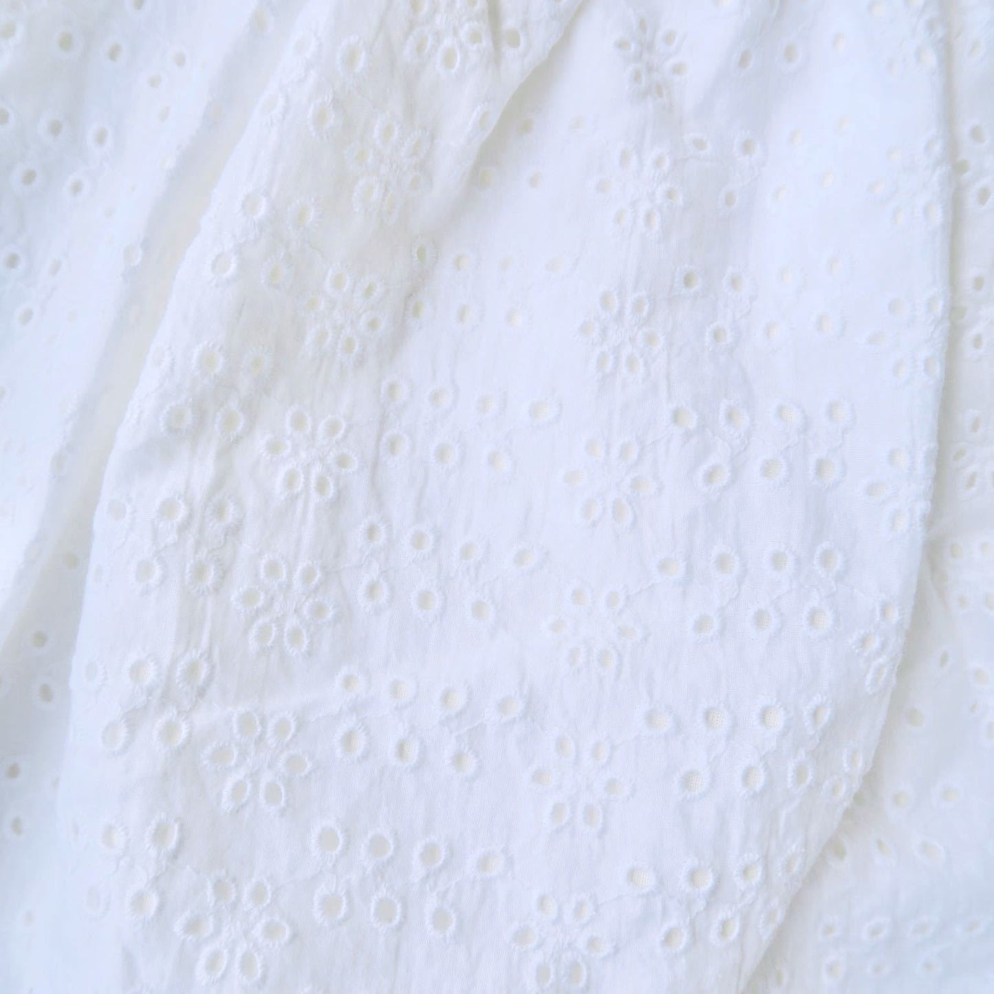 Iris Dress in Petal Dots White Eyelet - Lil' Tati