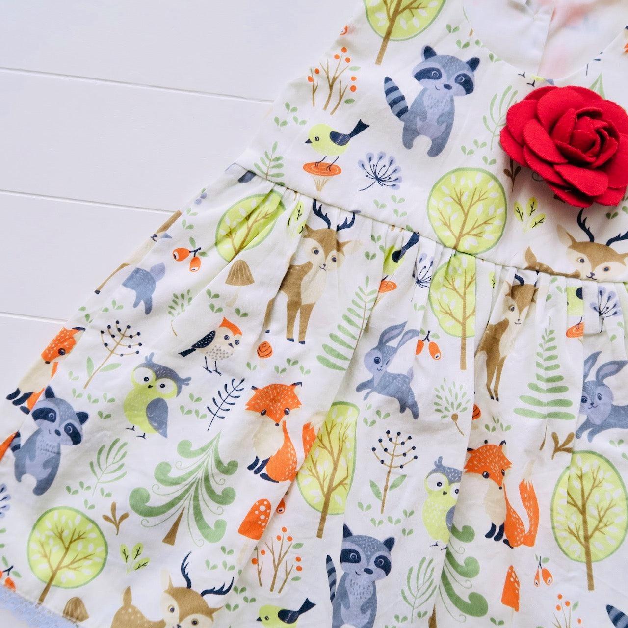 Iris Dress in Woodland Forest - Lil' Tati
