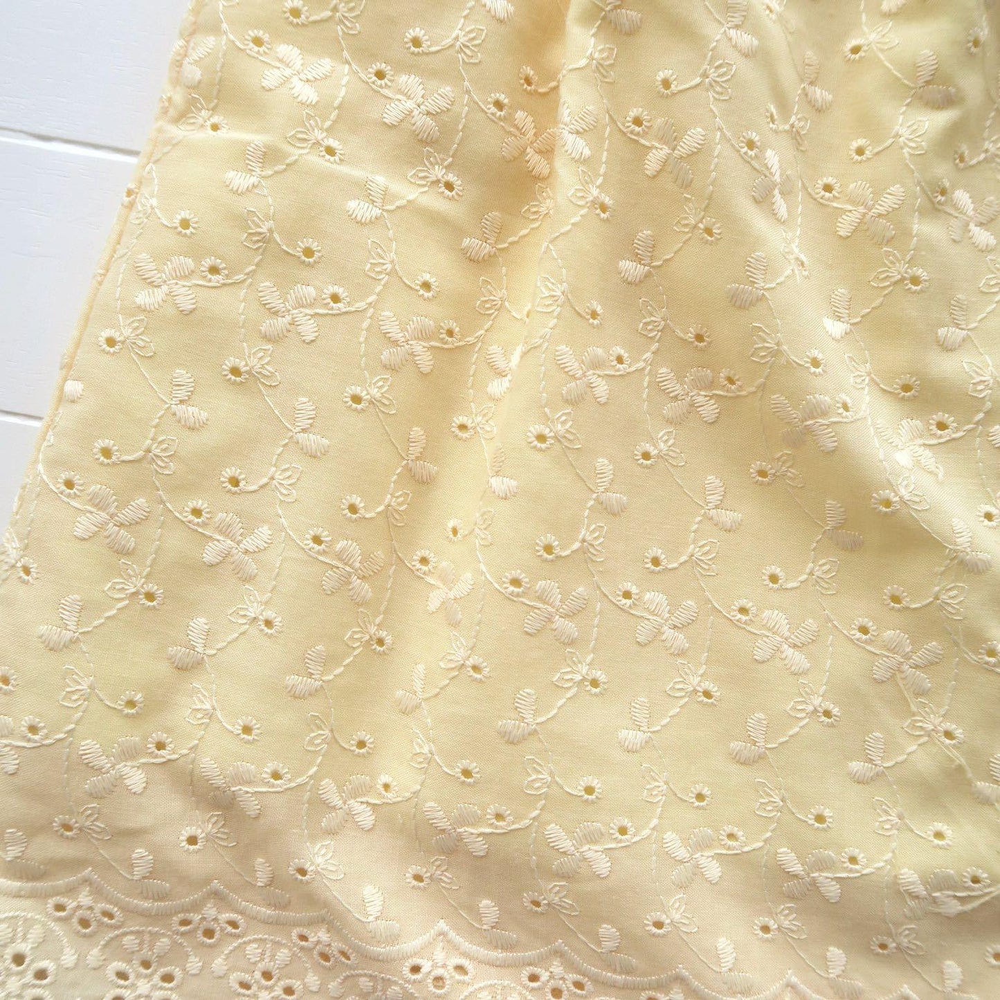 Iris Dress in Yellow Eyelet - Lil' Tati
