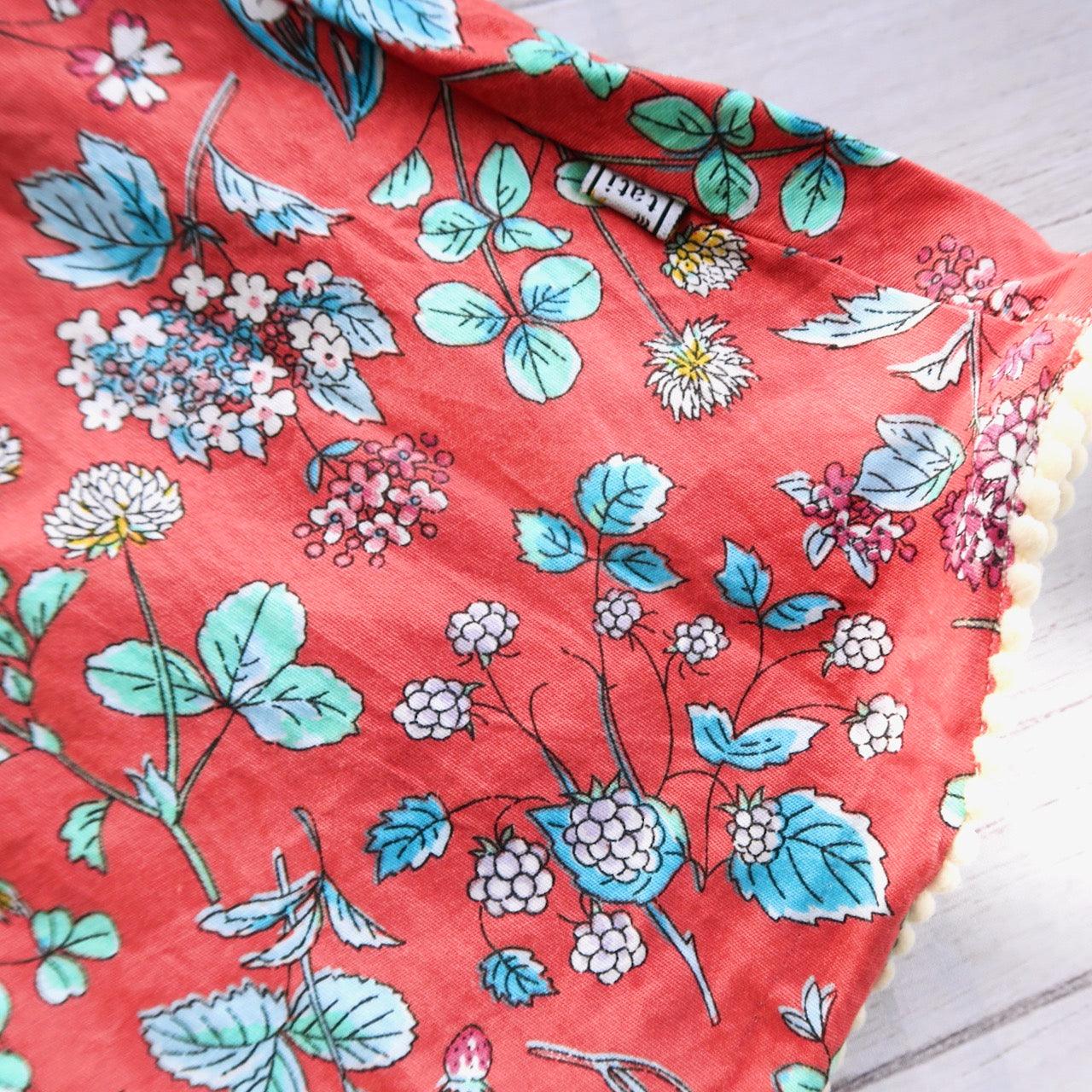 Jacinta Dress in Red Orange Garden - Lil' Tati