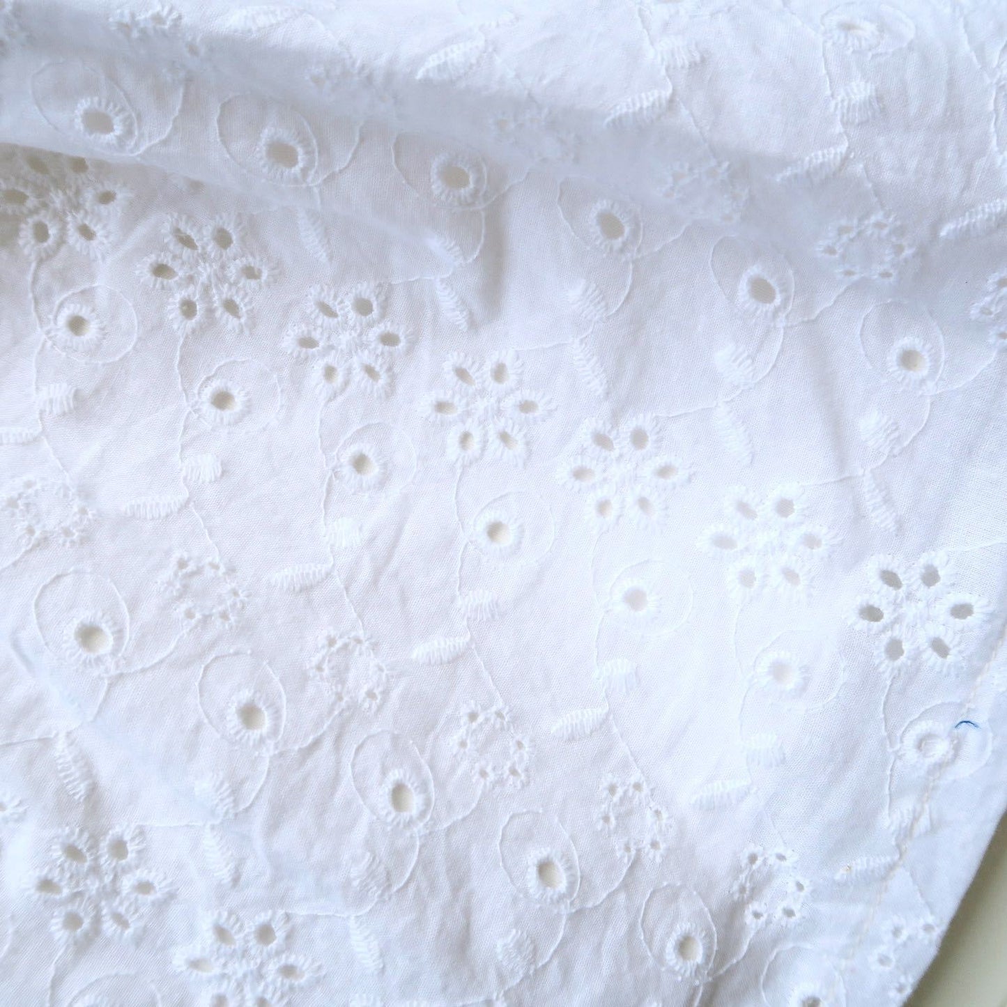 Lotus Dress in Floral Vine White Eyelet - Lil' Tati