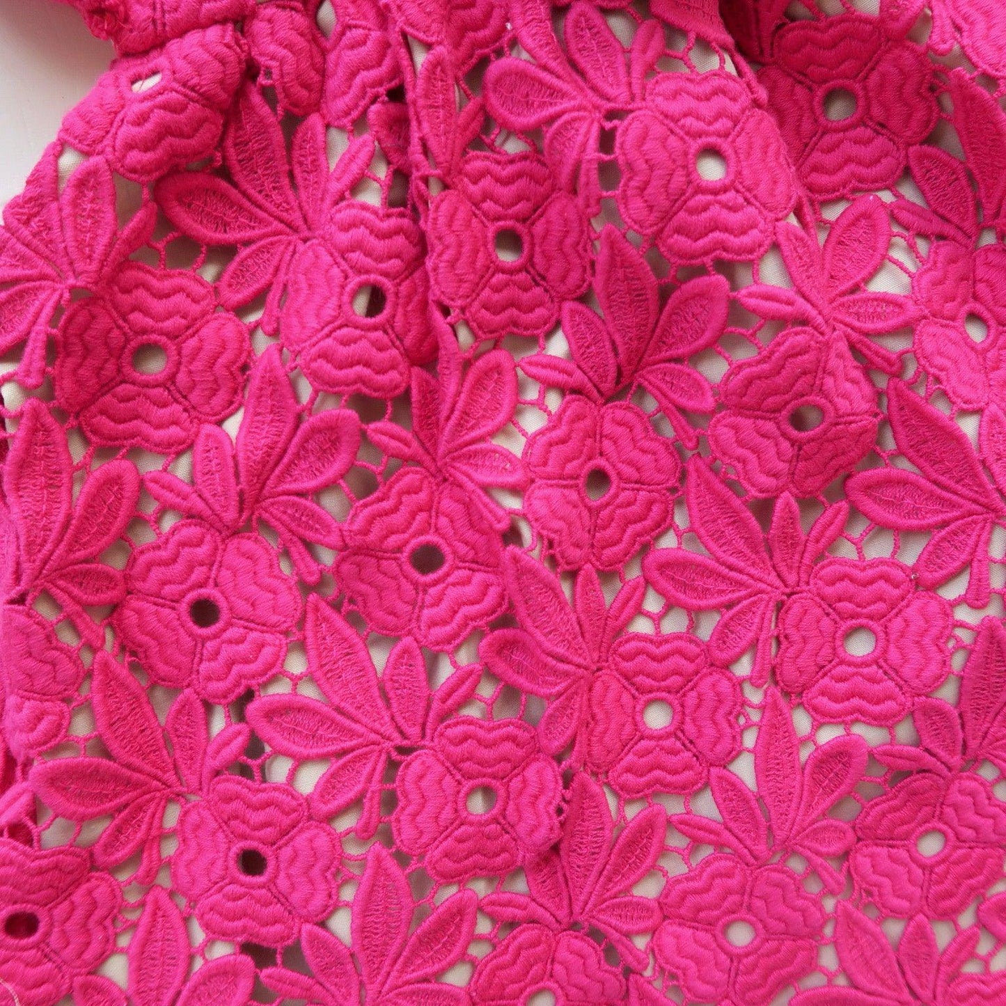 Magnolia Dress in Magenta Floral Lace - Lil' Tati