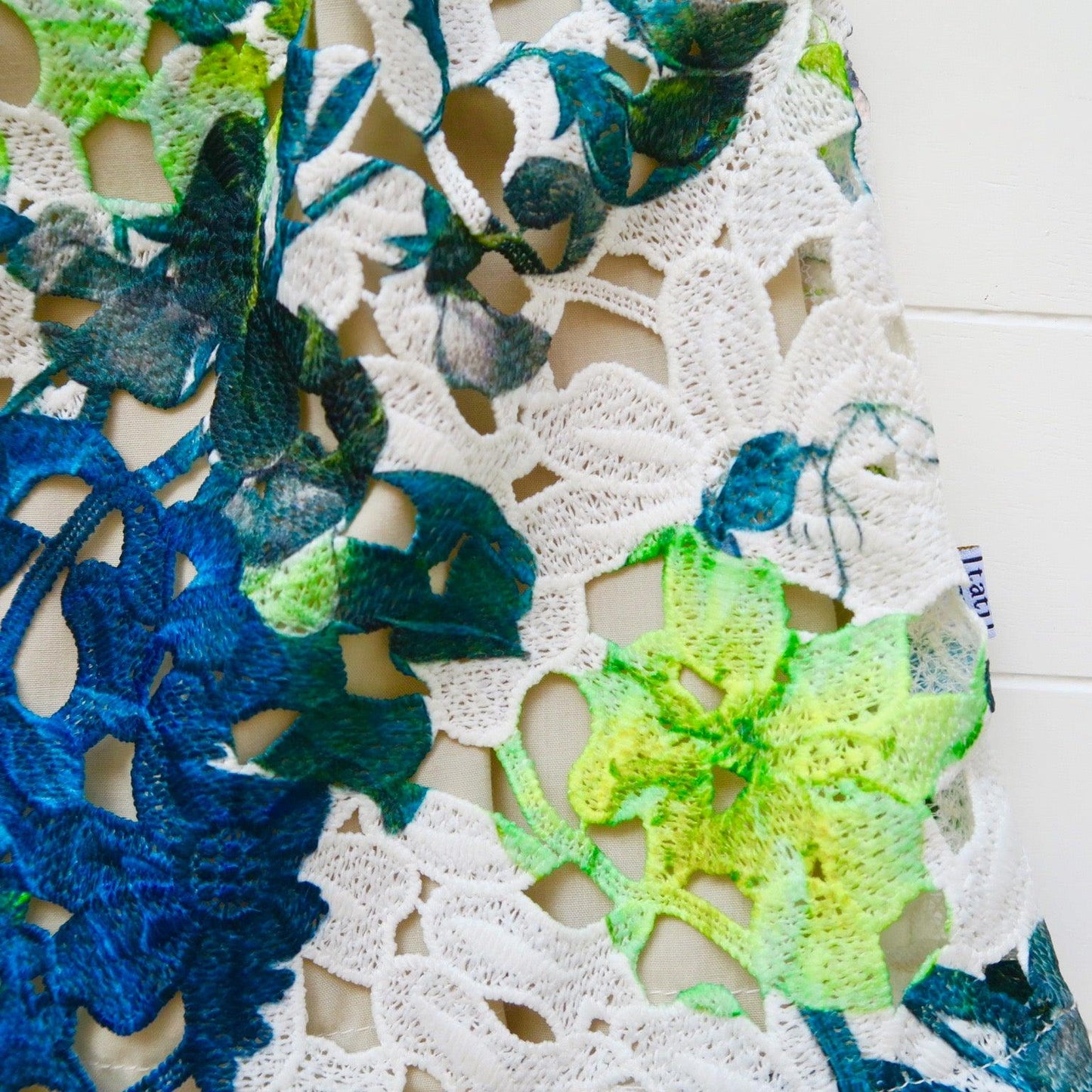 Magnolia Dress in Green Flower Lace - Lil' Tati