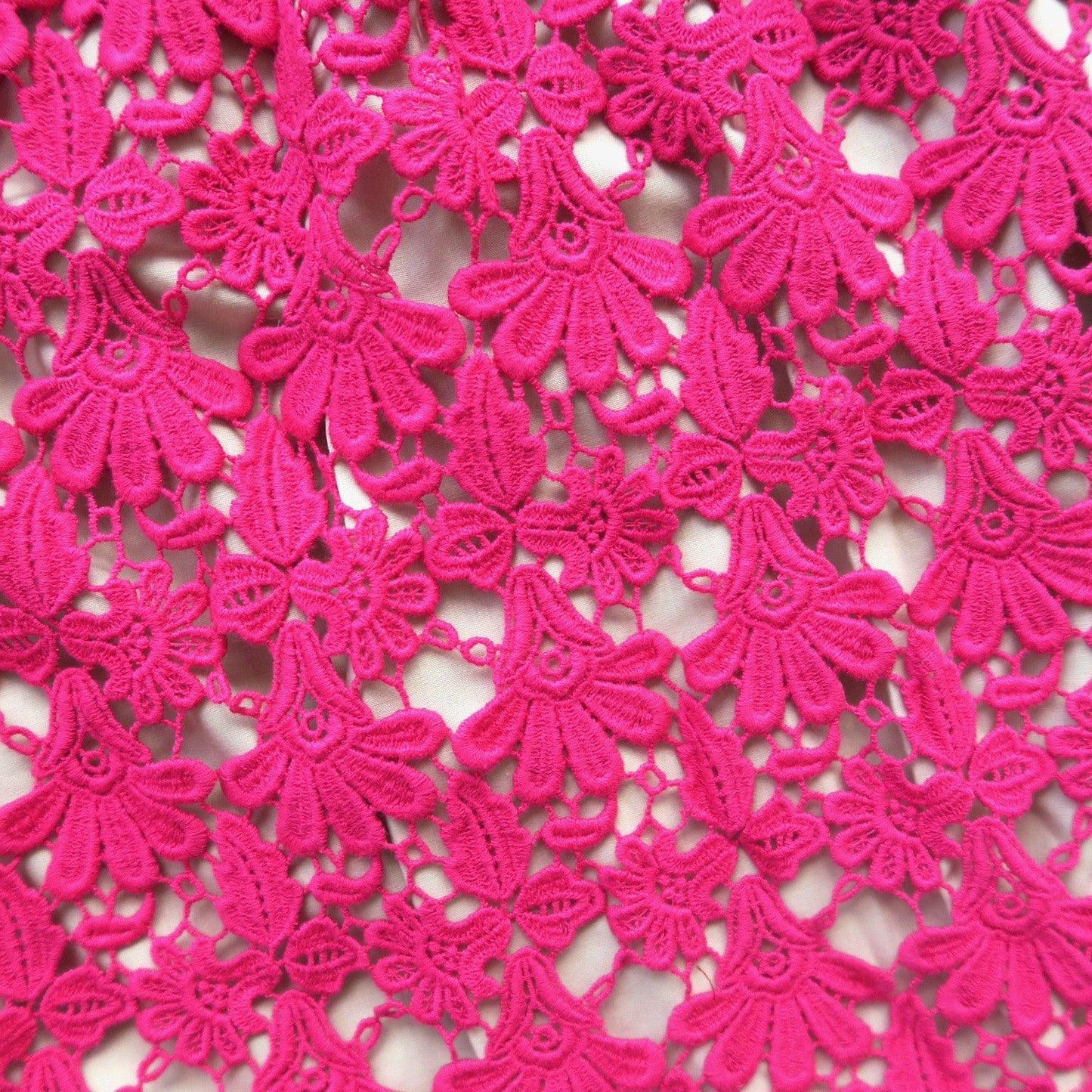 Magnolia Dress in Magenta Petal Lace - Lil' Tati