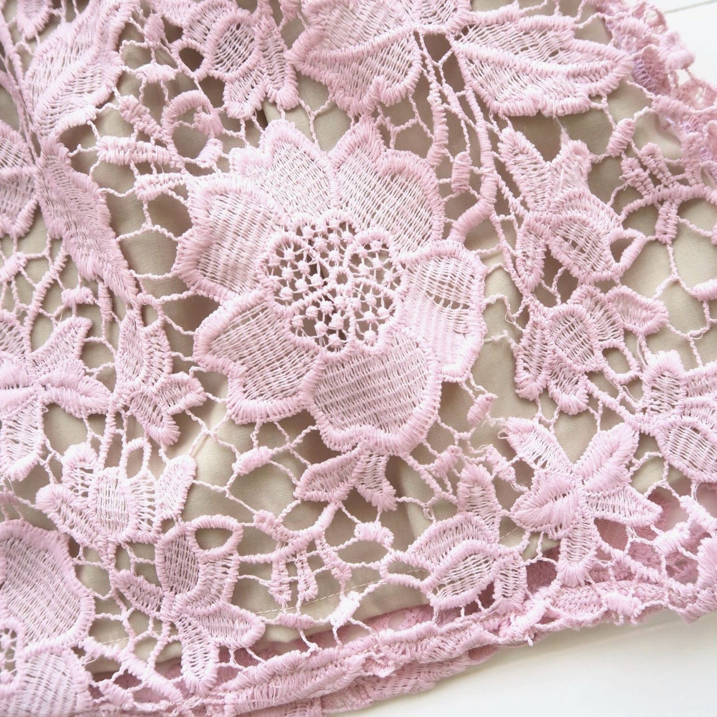 Magnolia Dress in Pastel Pink Eyelet - Lil' Tati