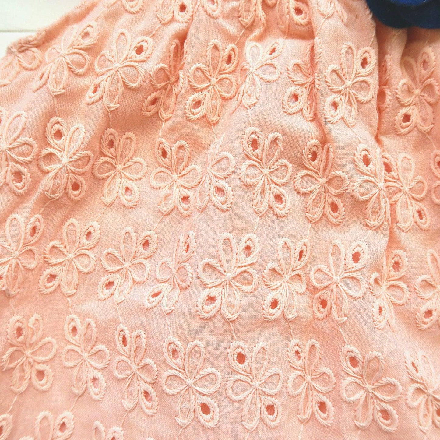 Magnolia Dress in Peach Eyelet - Lil' Tati