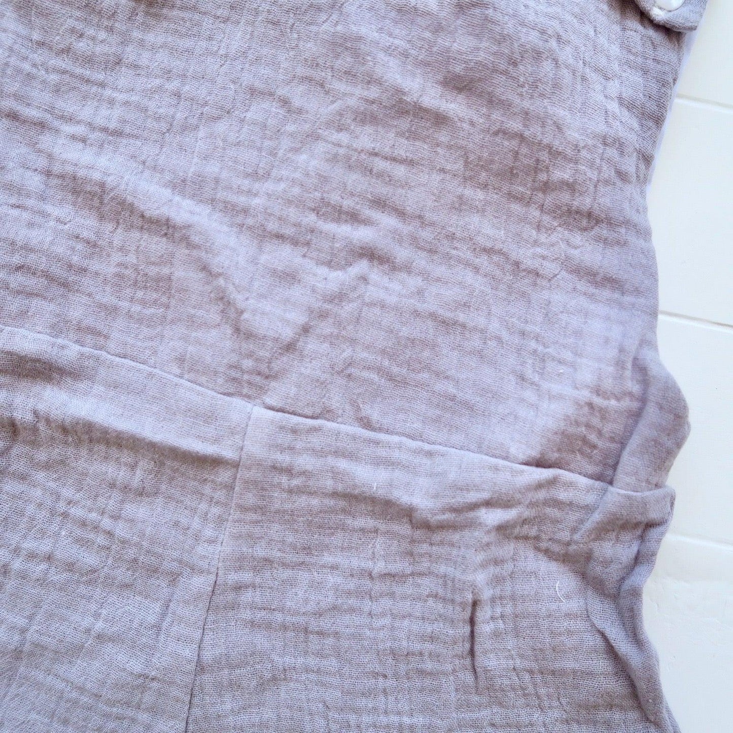 Oak Playsuit in Crepe - Gray - Lil' Tati