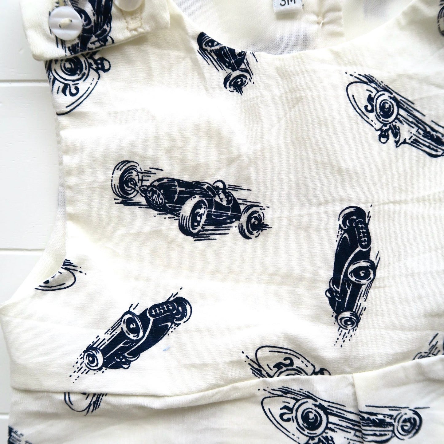 Oak Playsuit in Race Car Print - Lil' Tati