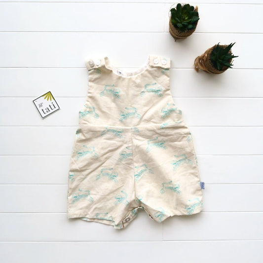 Oak Playsuit in Tiger Linen - Lil' Tati