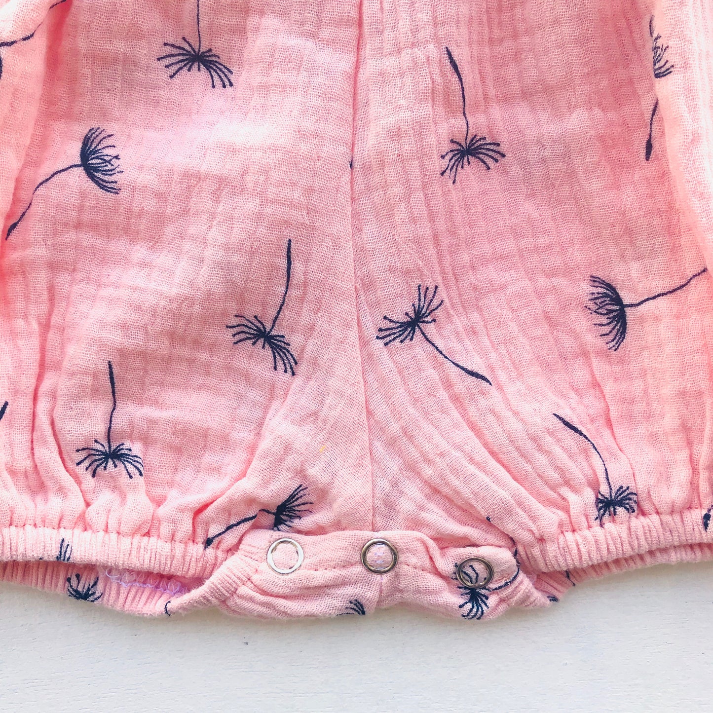 Orchid Playsuit - Ruffle Sleeves in Crepe - Dandelion Pink - Lil' Tati