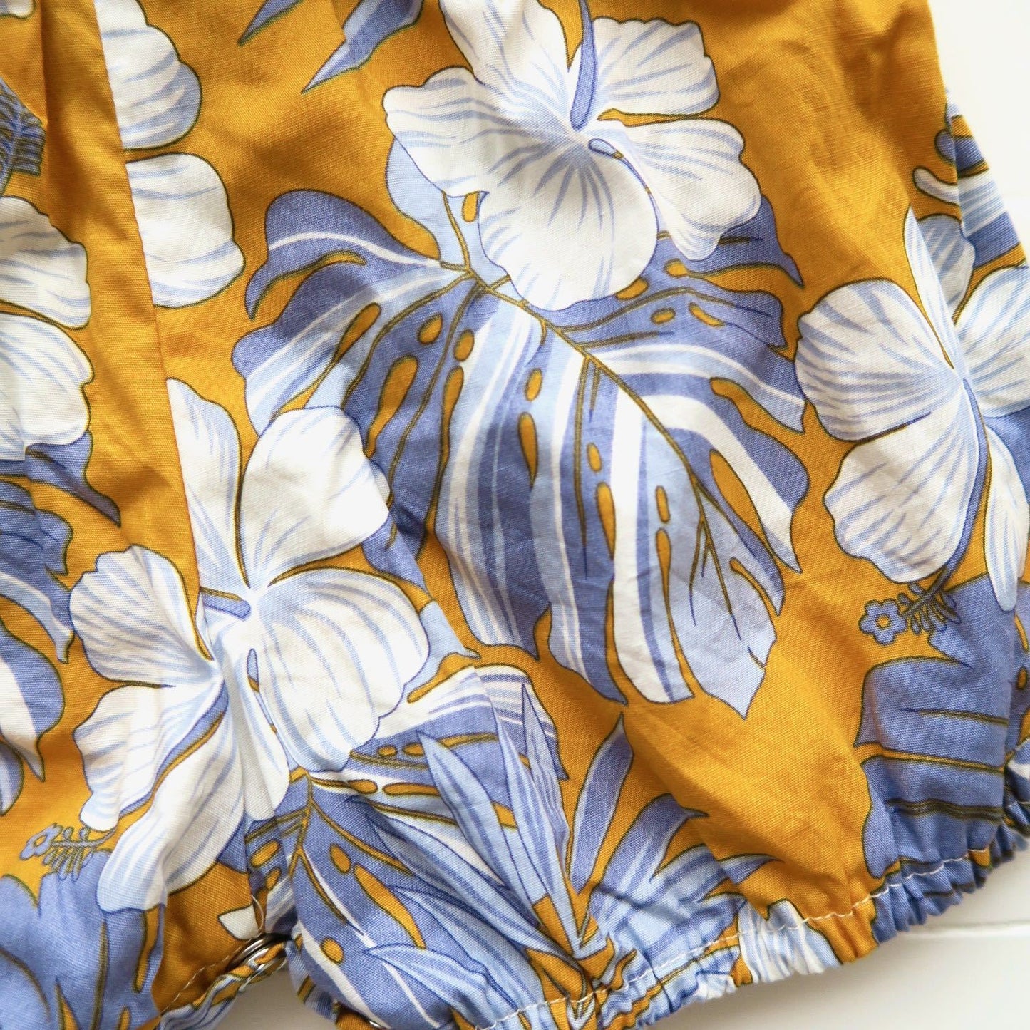 Orchid Playsuit - Ruffle Sleeves in Aloha Yellow - Lil' Tati
