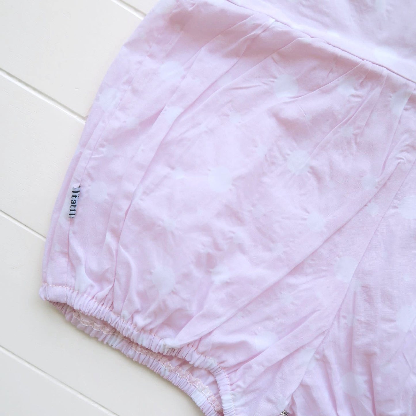 Orchid Playsuit - Ruffle Sleeves in Pink Polka - Lil' Tati