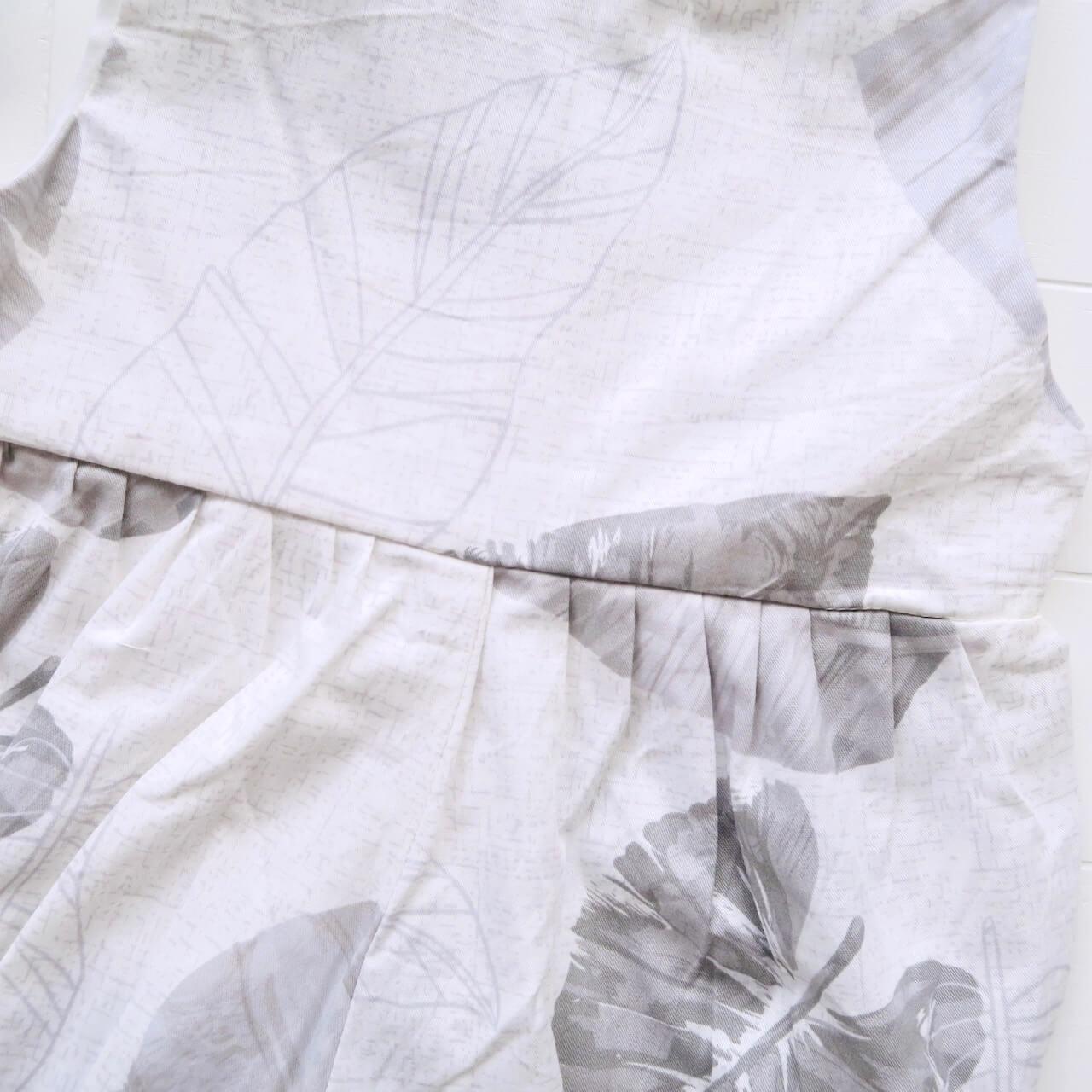 Orchid Playsuit in Banana Leaves Gray - Lil' Tati
