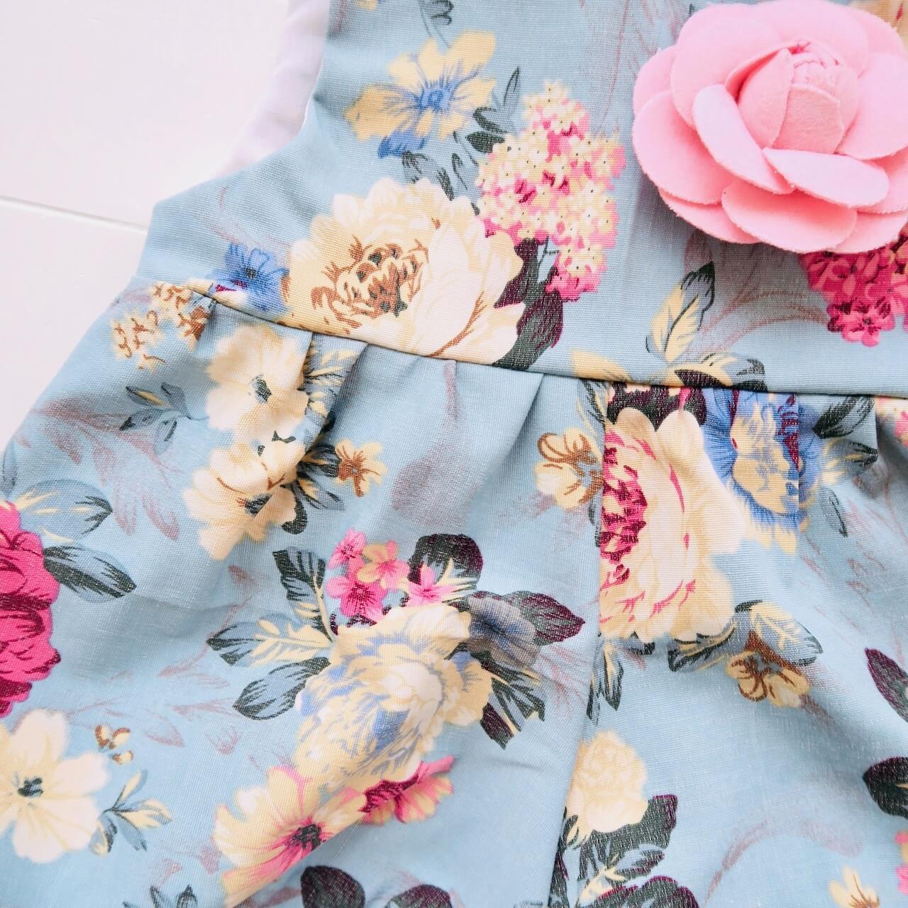 Orchid Playsuit in Bluebell Garden Print - Lil' Tati