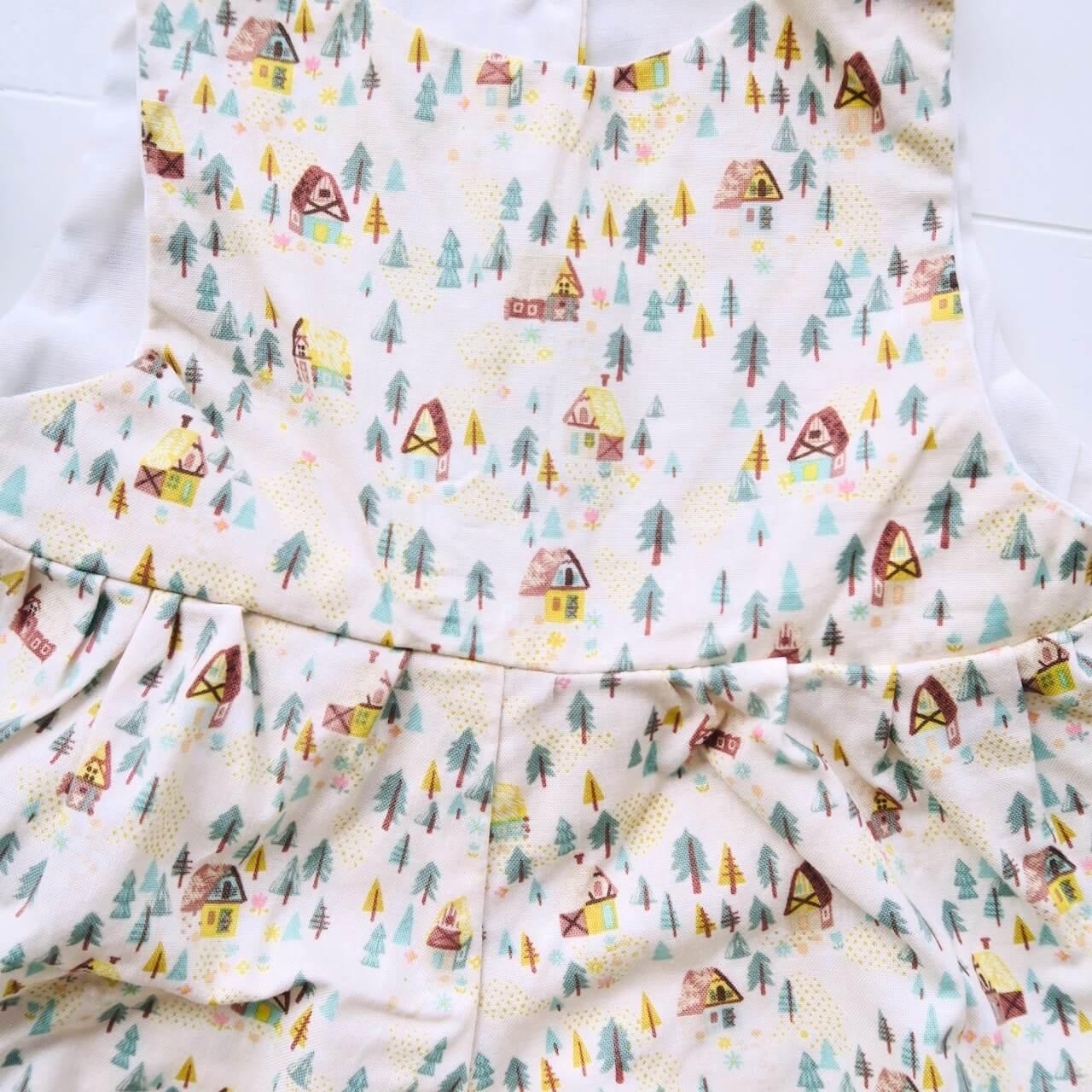Orchid Playsuit in Cabin Village Print - Lil' Tati