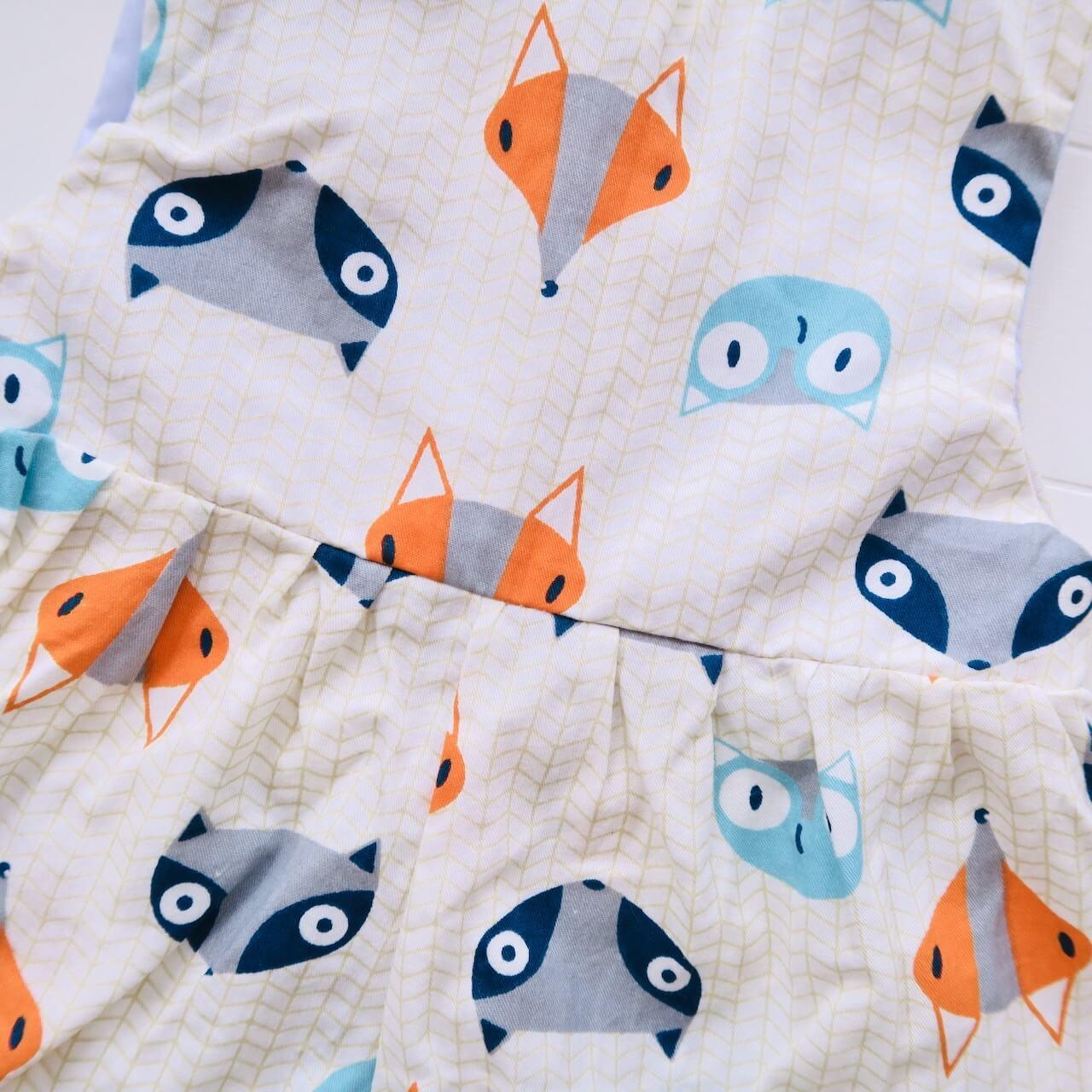 Orchid Playsuit in Little Fox Print - Lil' Tati