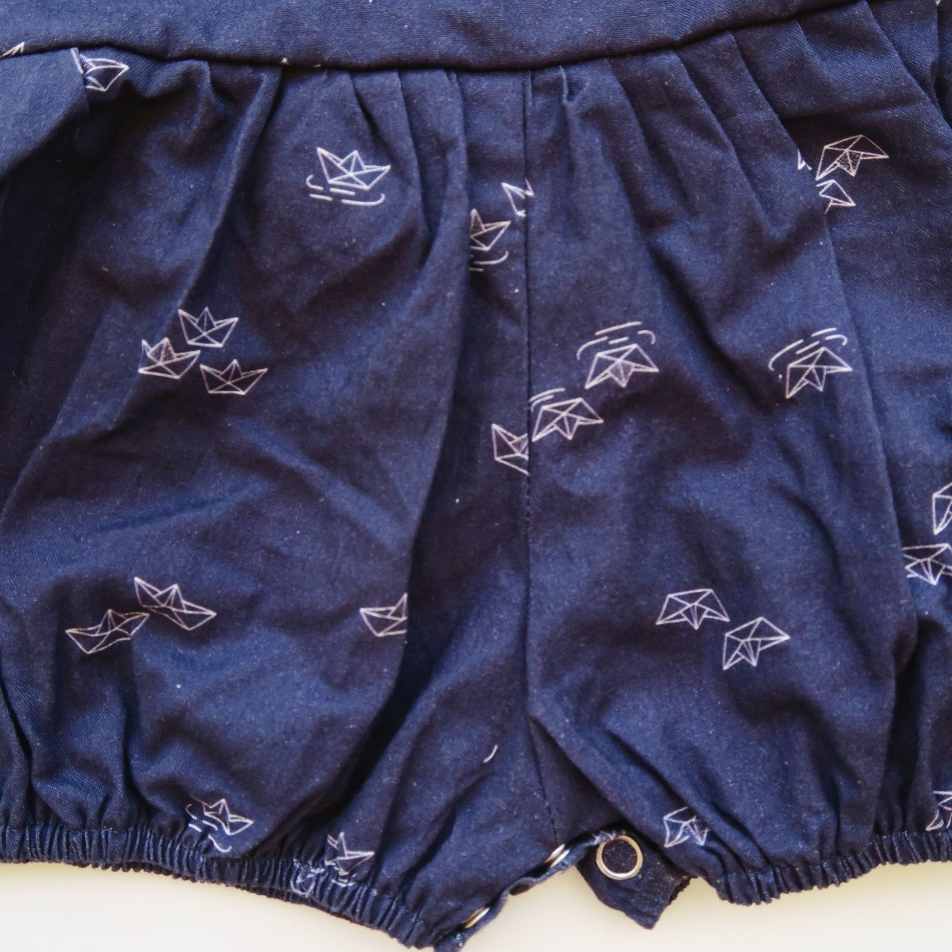 Orchid Playsuit in Paper Boat Print - Lil' Tati