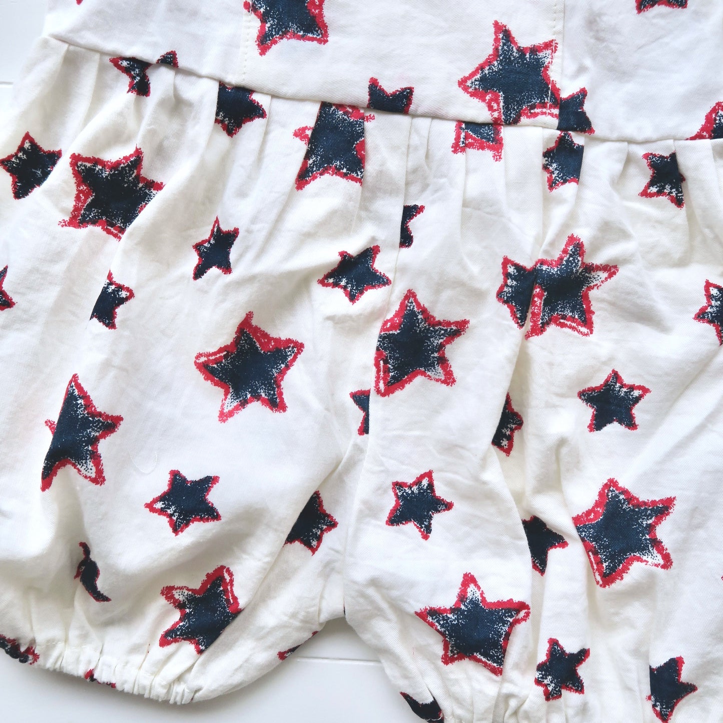 Orchid Playsuit with Front Pocket in Stars Doodle Print - Lil' Tati