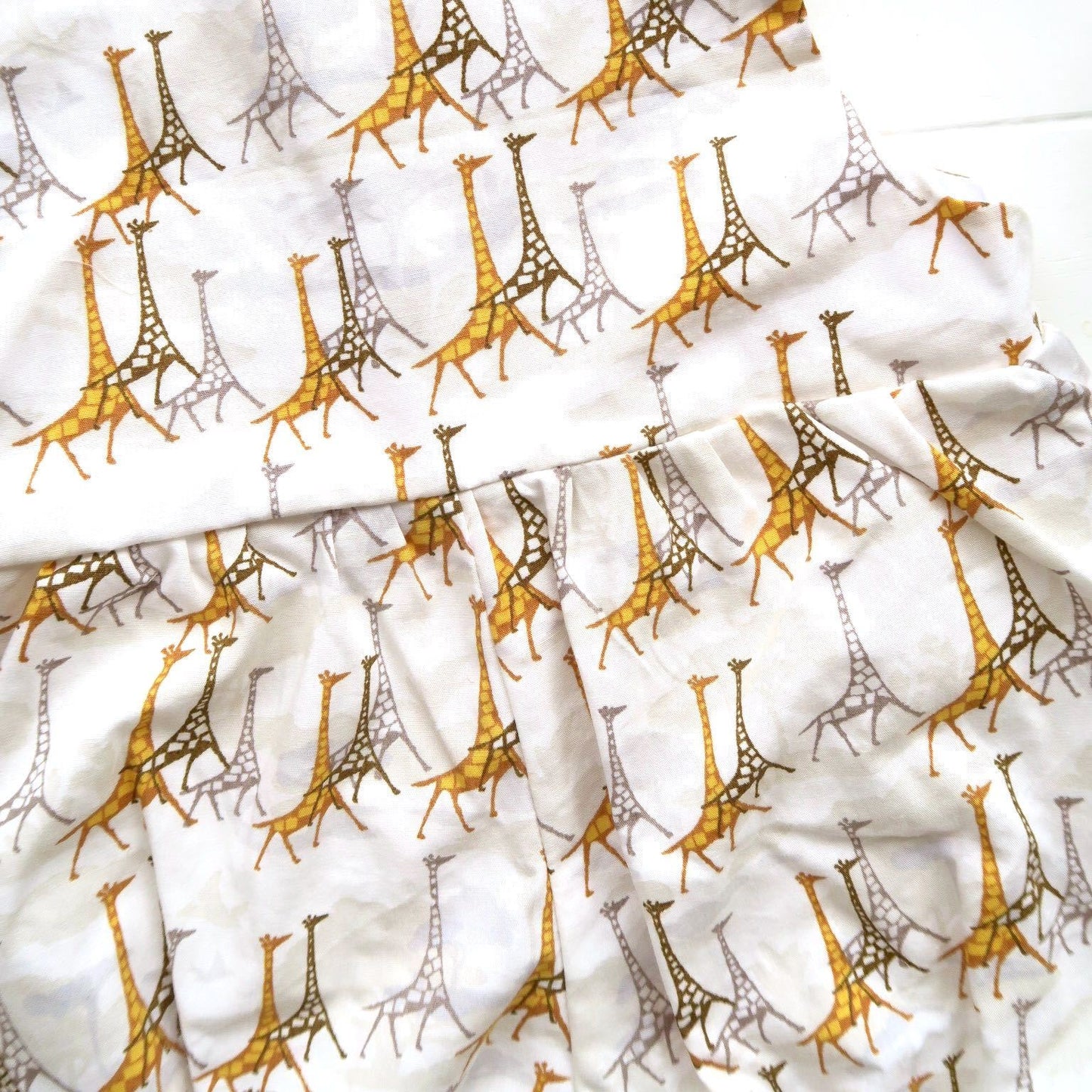 Orchid Playsuit in Yellow Giraffe Print - Lil' Tati