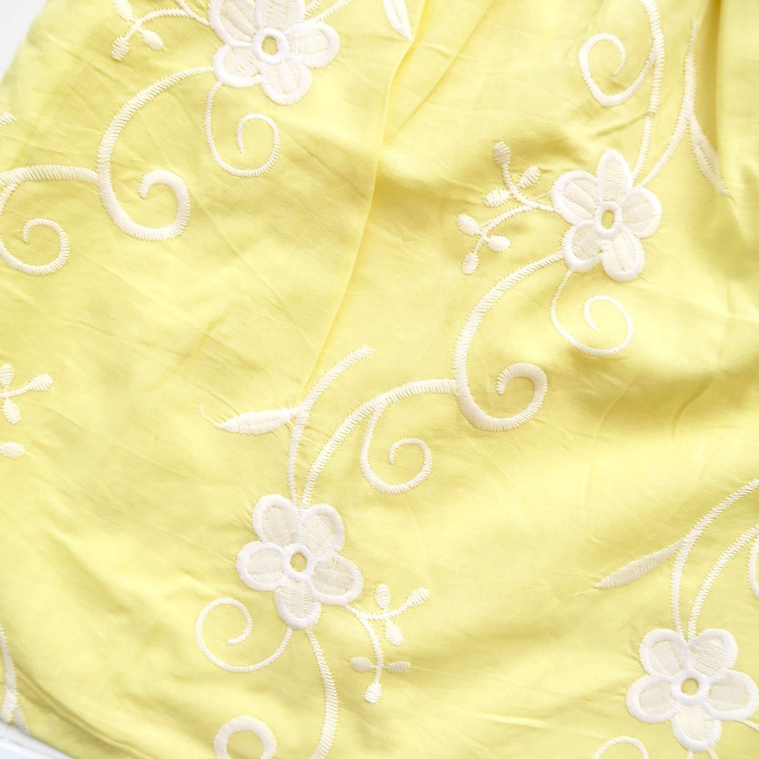 Peony Dress in Fancy Yellow Lace - Lil' Tati