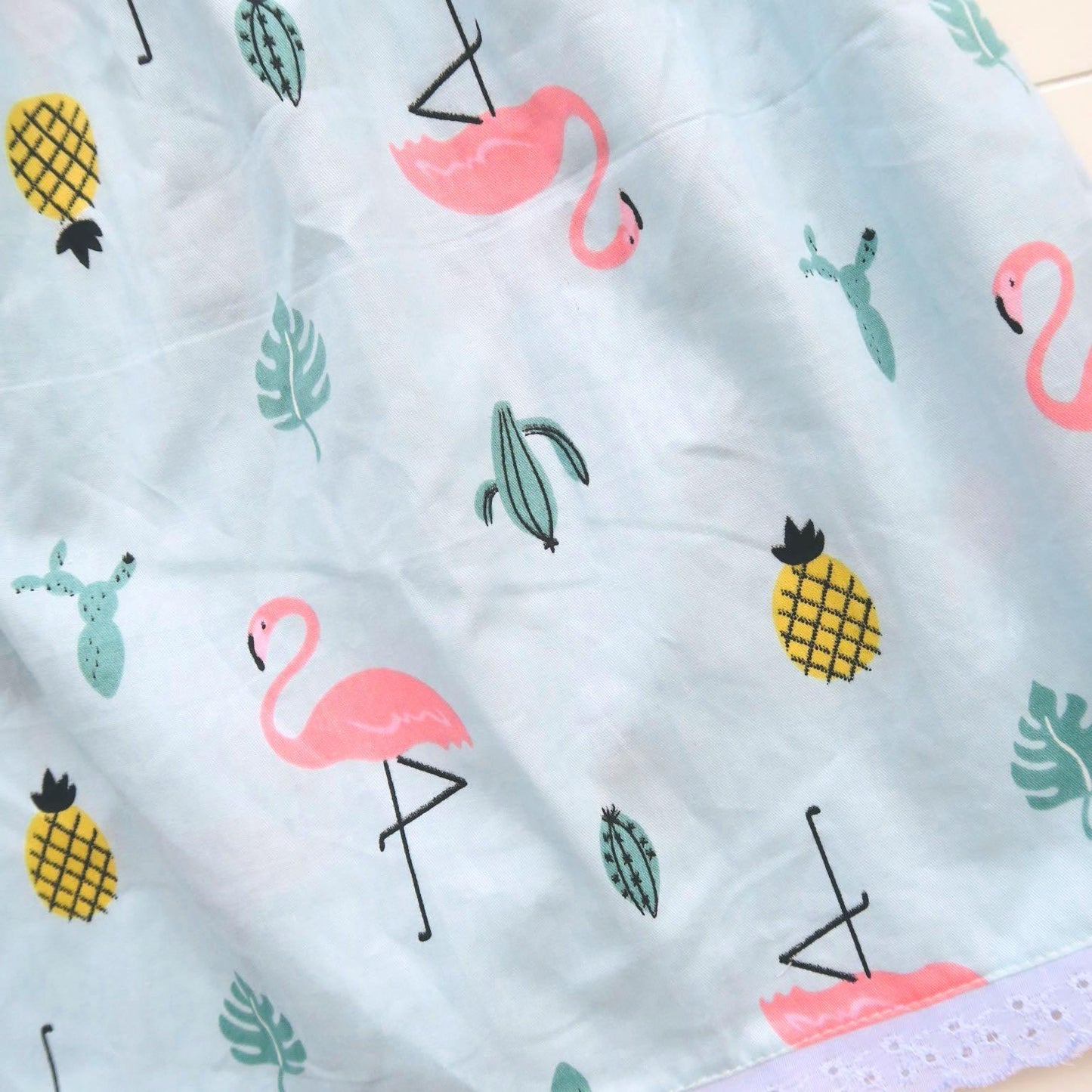 Peony Dress in Fiesta Flamingo Blue - Lil' Tati