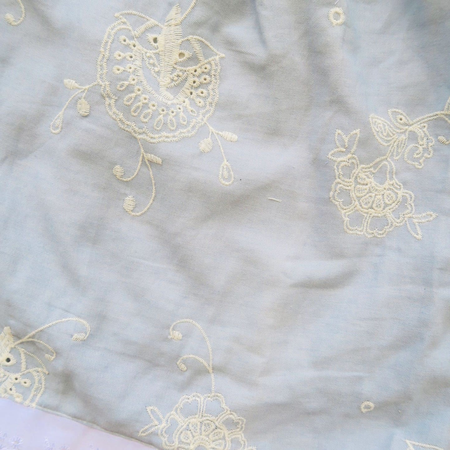 Peony Dress in Sky Embroidery - Lil' Tati