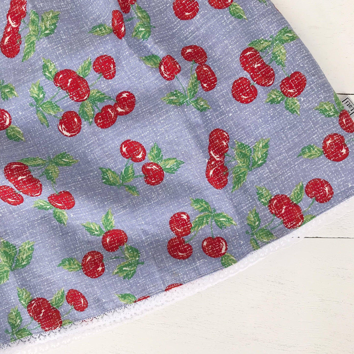 Peony Dress in Sky Cherries Print - Lil' Tati