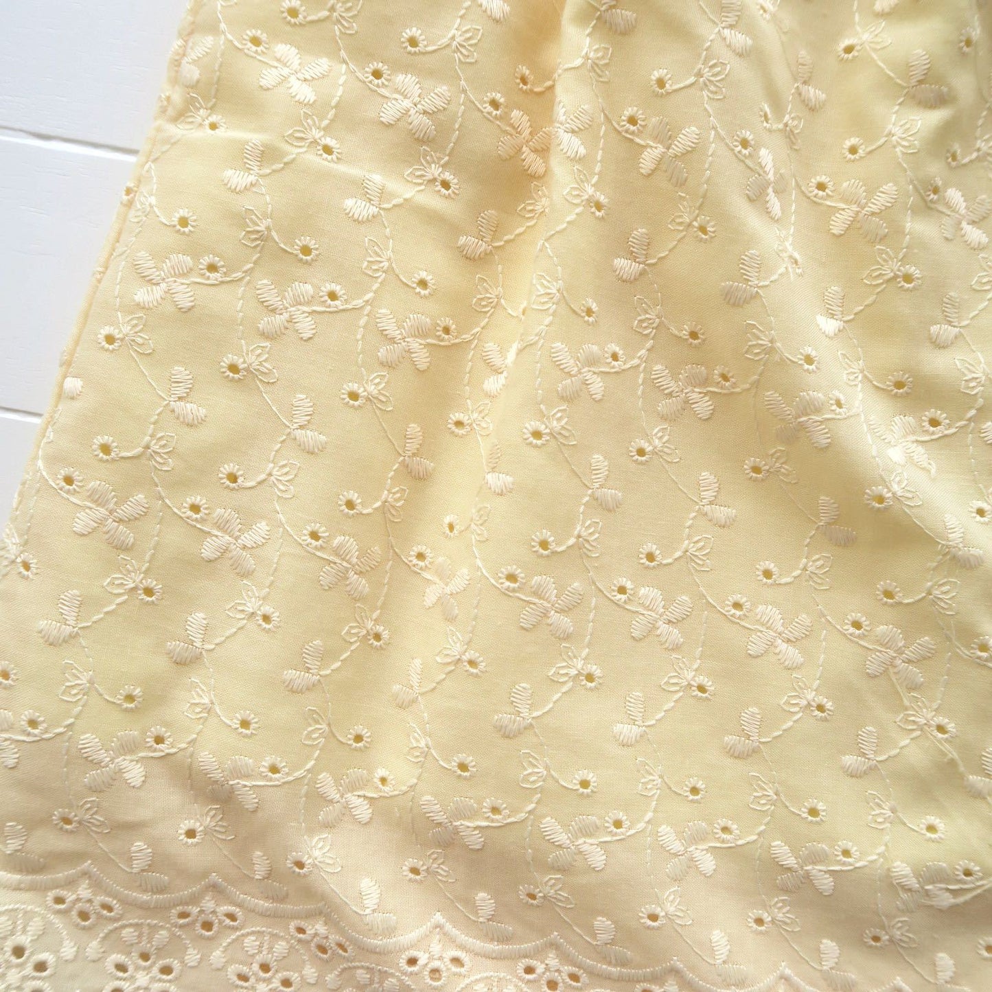 Peony Dress in Yellow Eyelet - Lil' Tati