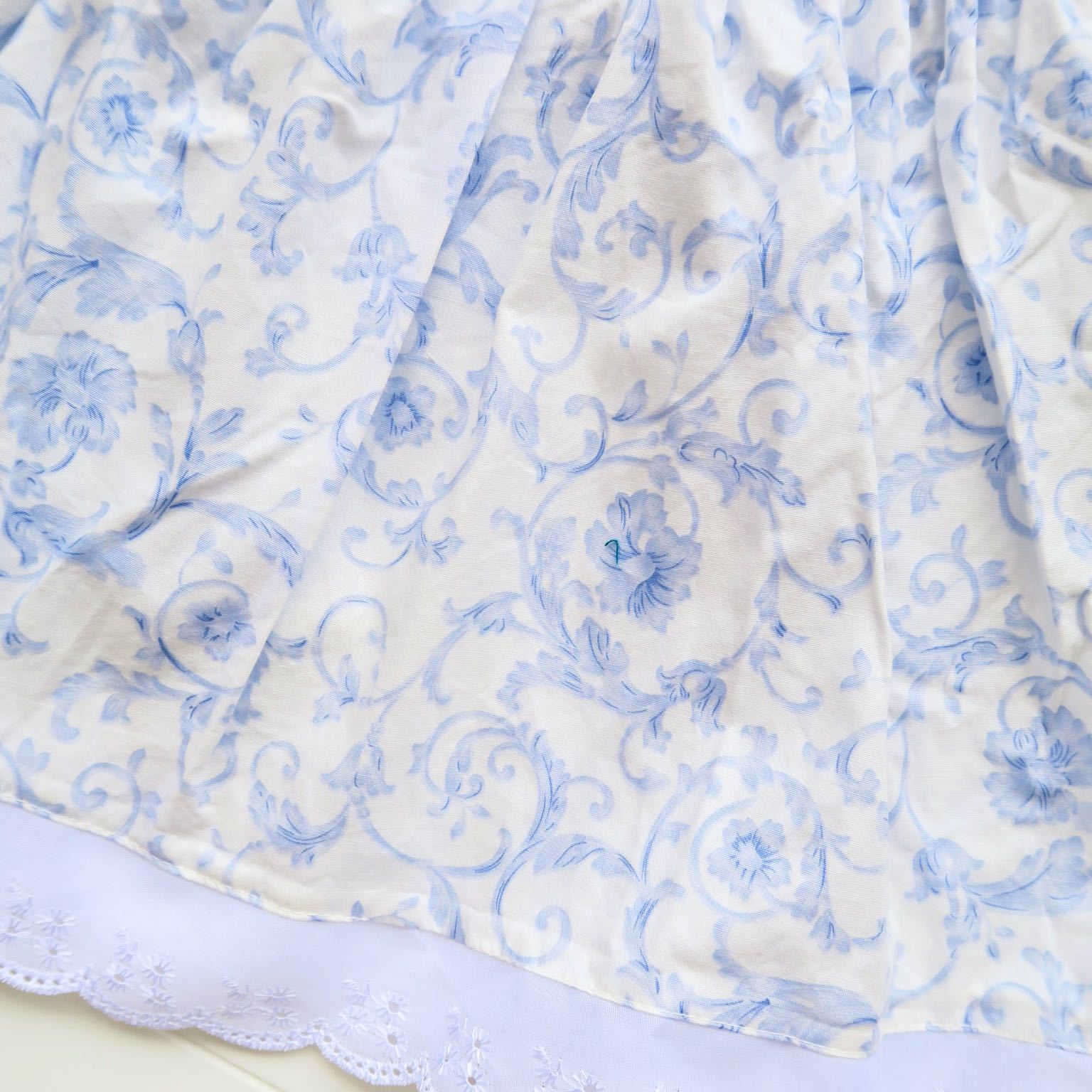 Periwinkle Dress in Porcelain Print - Lil' Tati