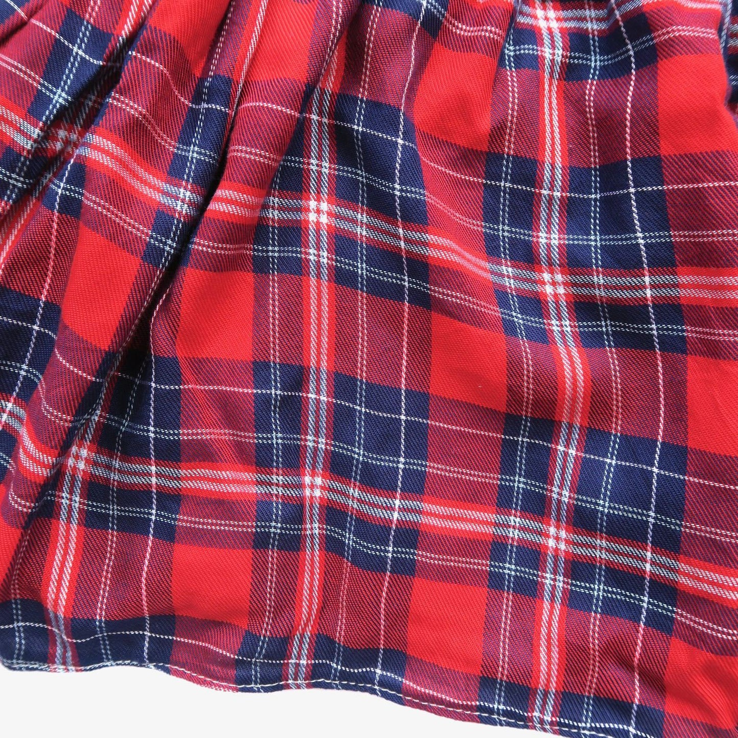 Periwinkle Dress in Red Tartan - Lil' Tati
