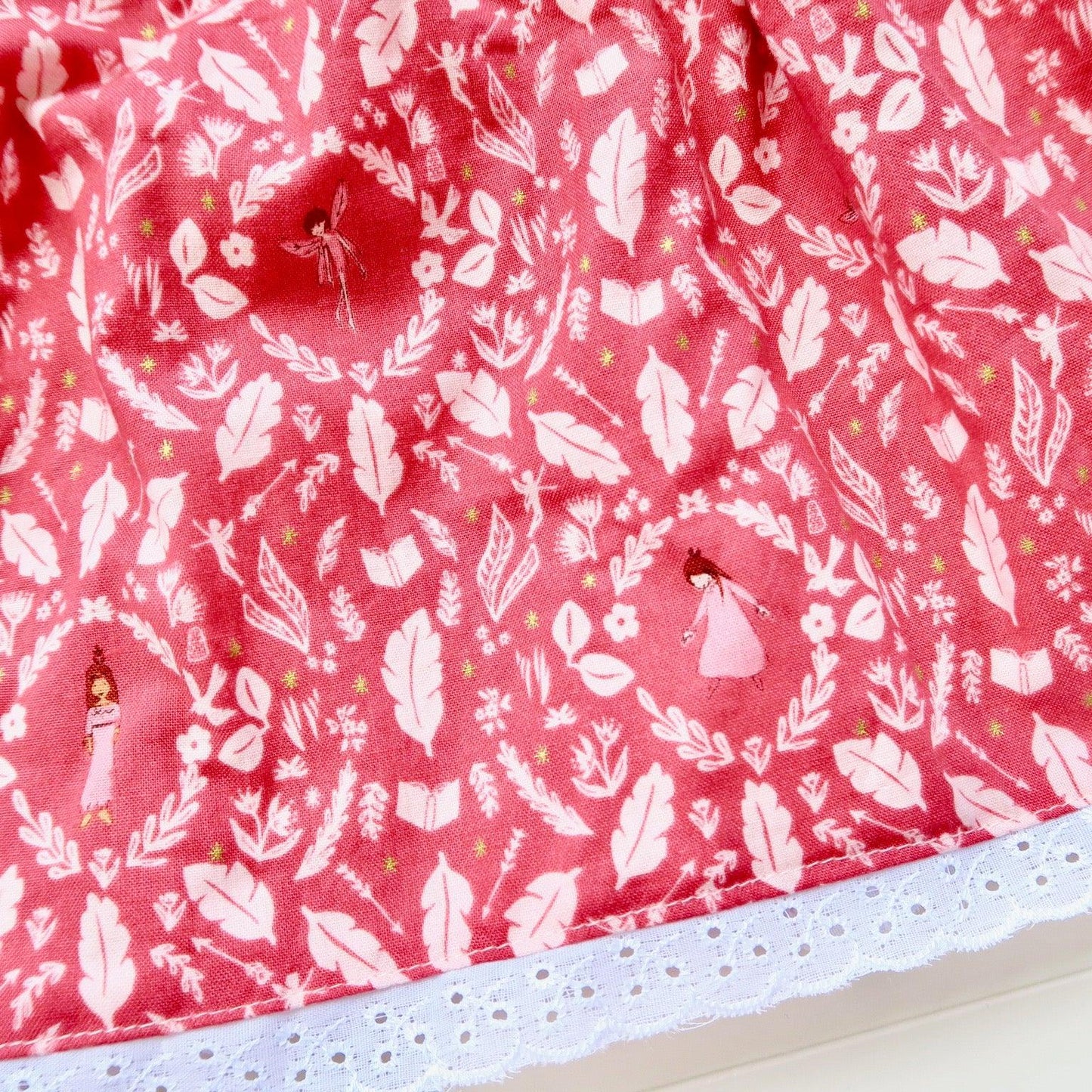 Periwinkle Dress in Fairy Tale Red Print - Lil' Tati