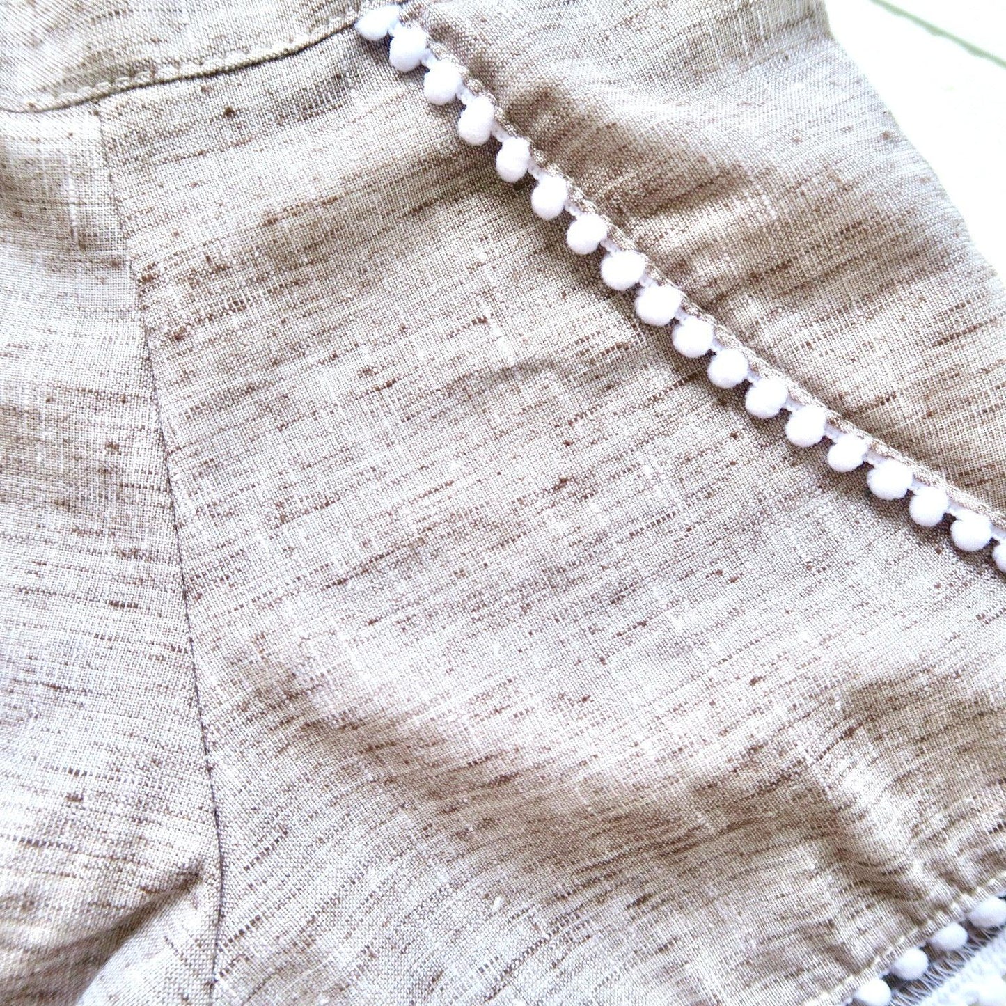 Pompom Shorts in Kohibo Brown - Lil' Tati