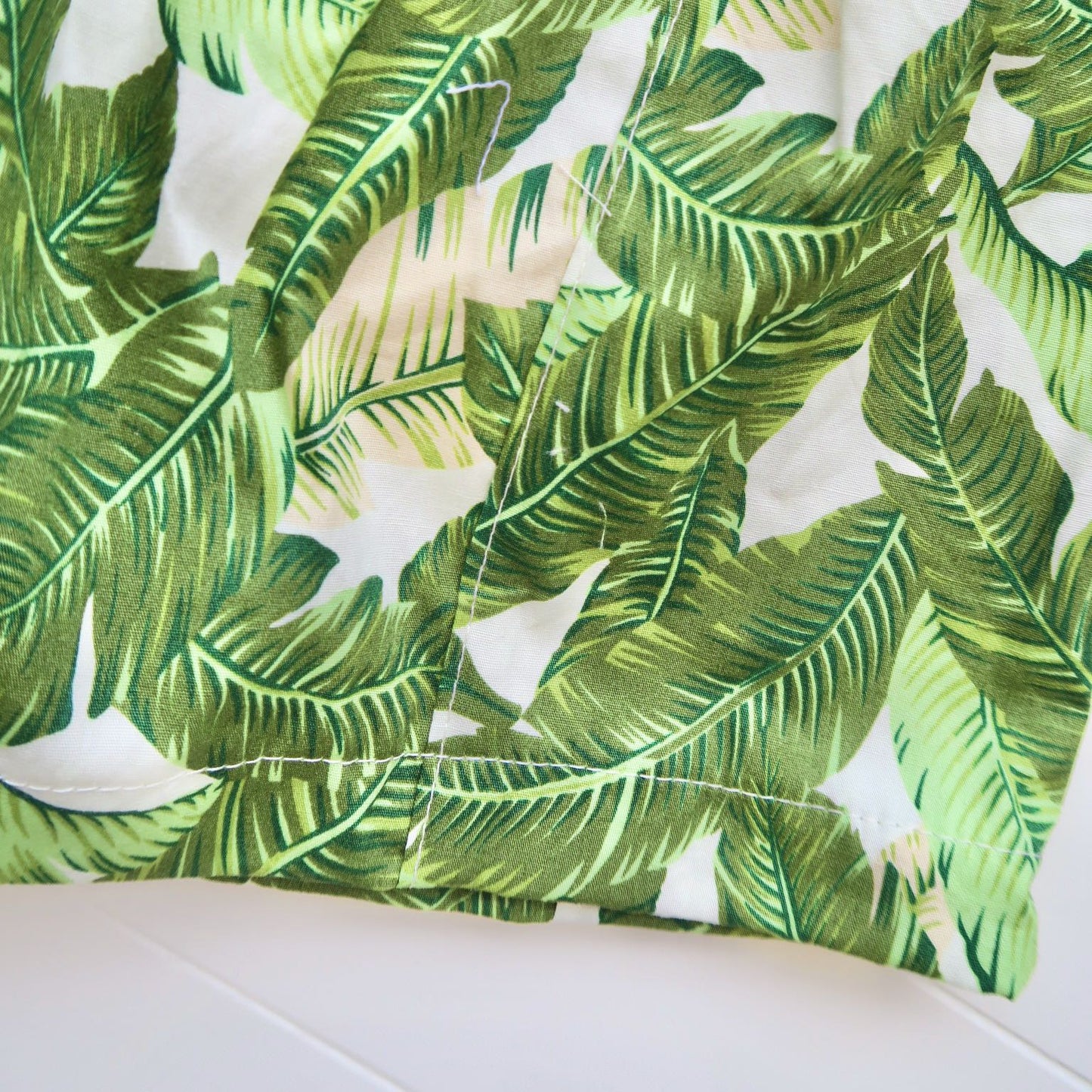 Poppy Dress in Banana Leaves Collage Print - Lil' Tati