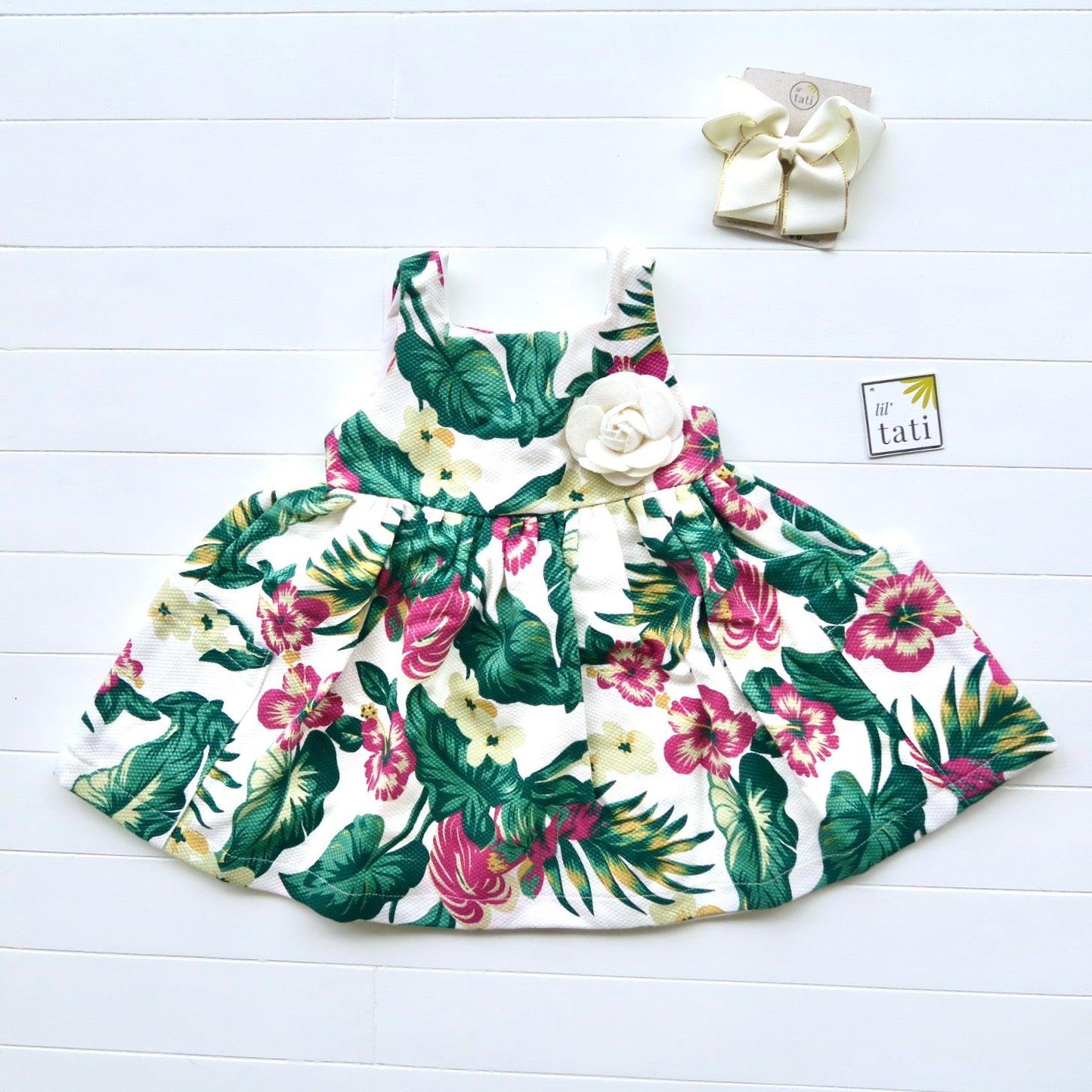 Poppy Dress in Botanical Garden - Lil' Tati