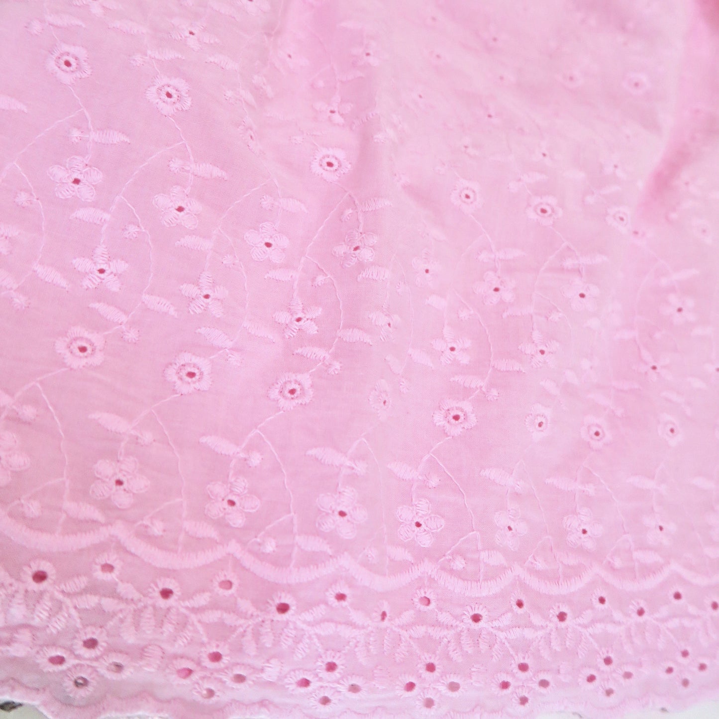Rosemary Dress in Pink Eyelet - Lil' Tati